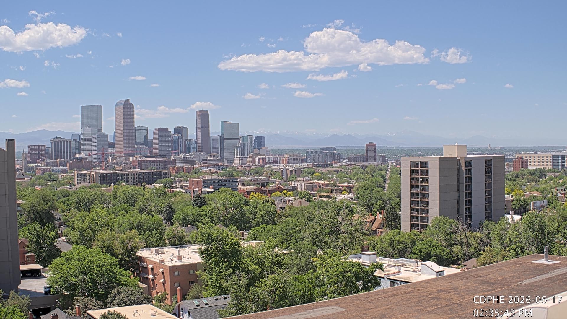 Archived image Webcam View of Downtown Denver Colorado