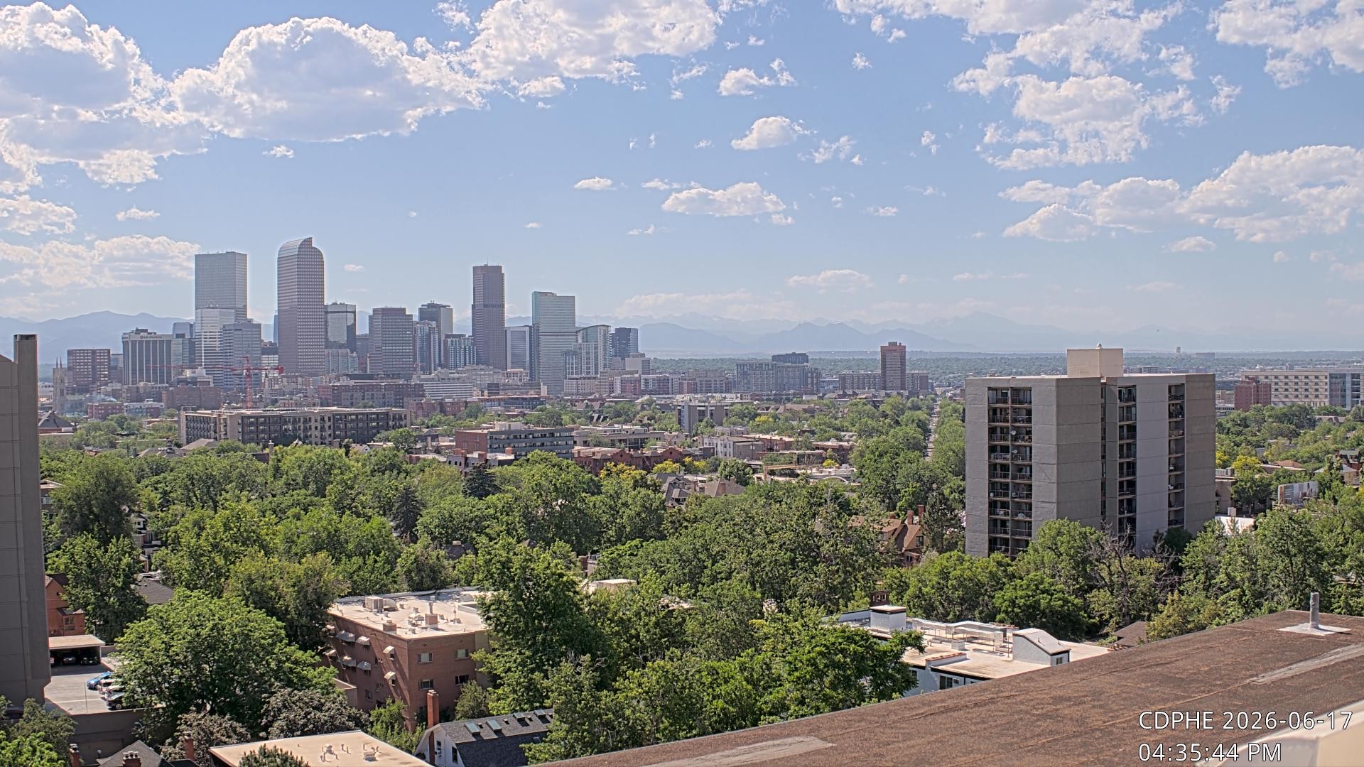 Archived image Webcam View of Downtown Denver Colorado
