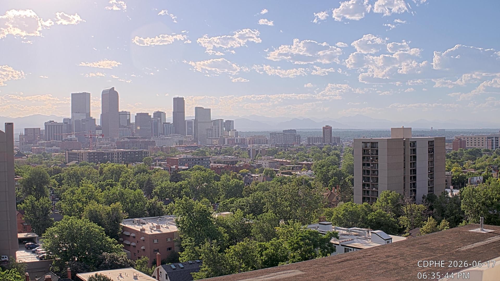 Archived image Webcam View of Downtown Denver Colorado