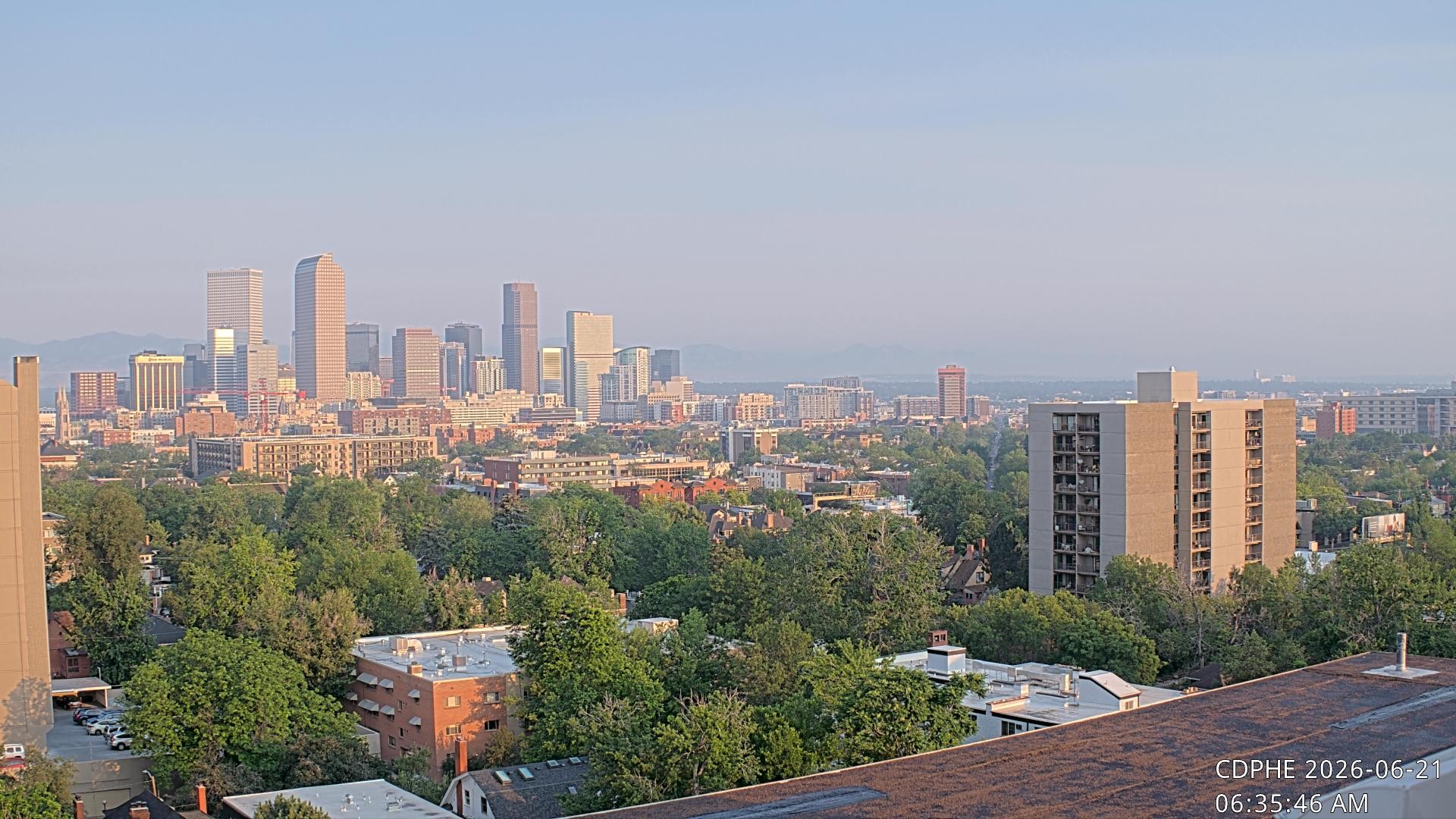Archived image Webcam View of Downtown Denver Colorado