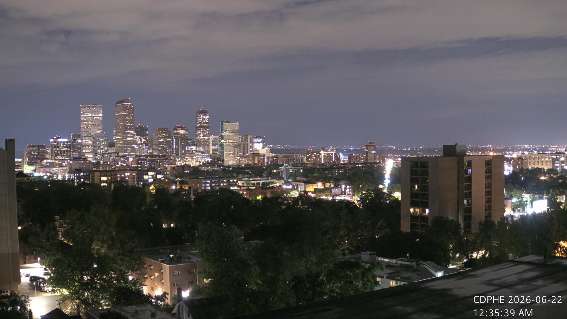 Archived image Webcam View of Downtown Denver Colorado