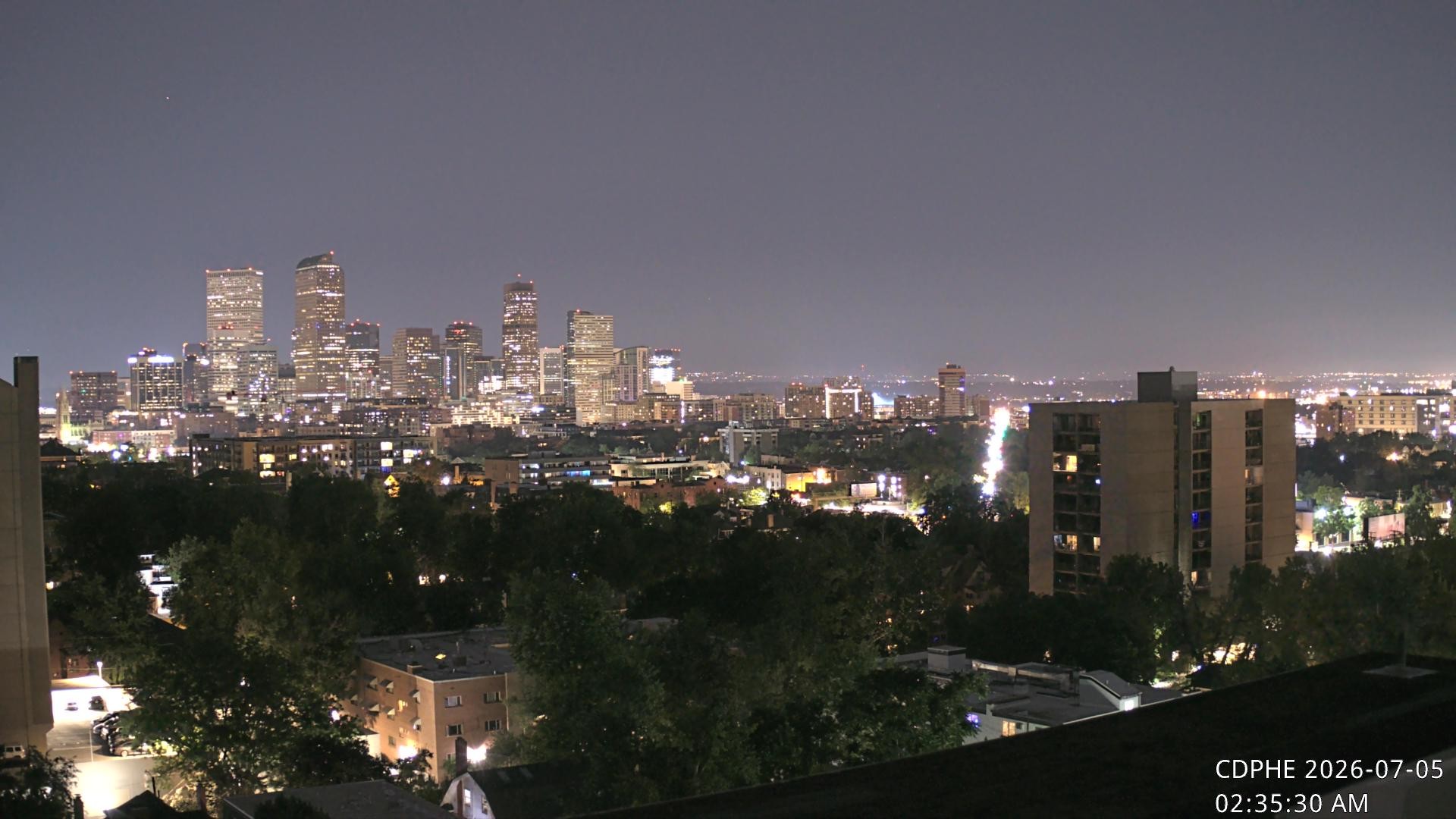 Archived image Webcam View of Downtown Denver Colorado