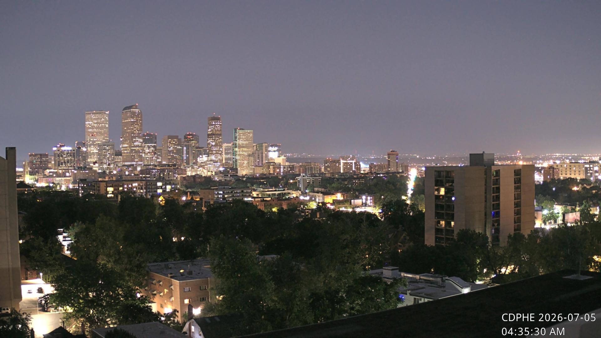 Archived image Webcam View of Downtown Denver Colorado
