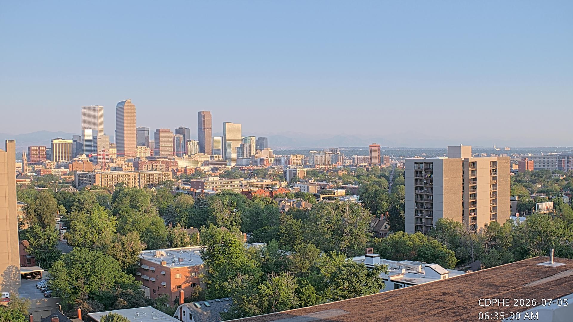 Archived image Webcam View of Downtown Denver Colorado