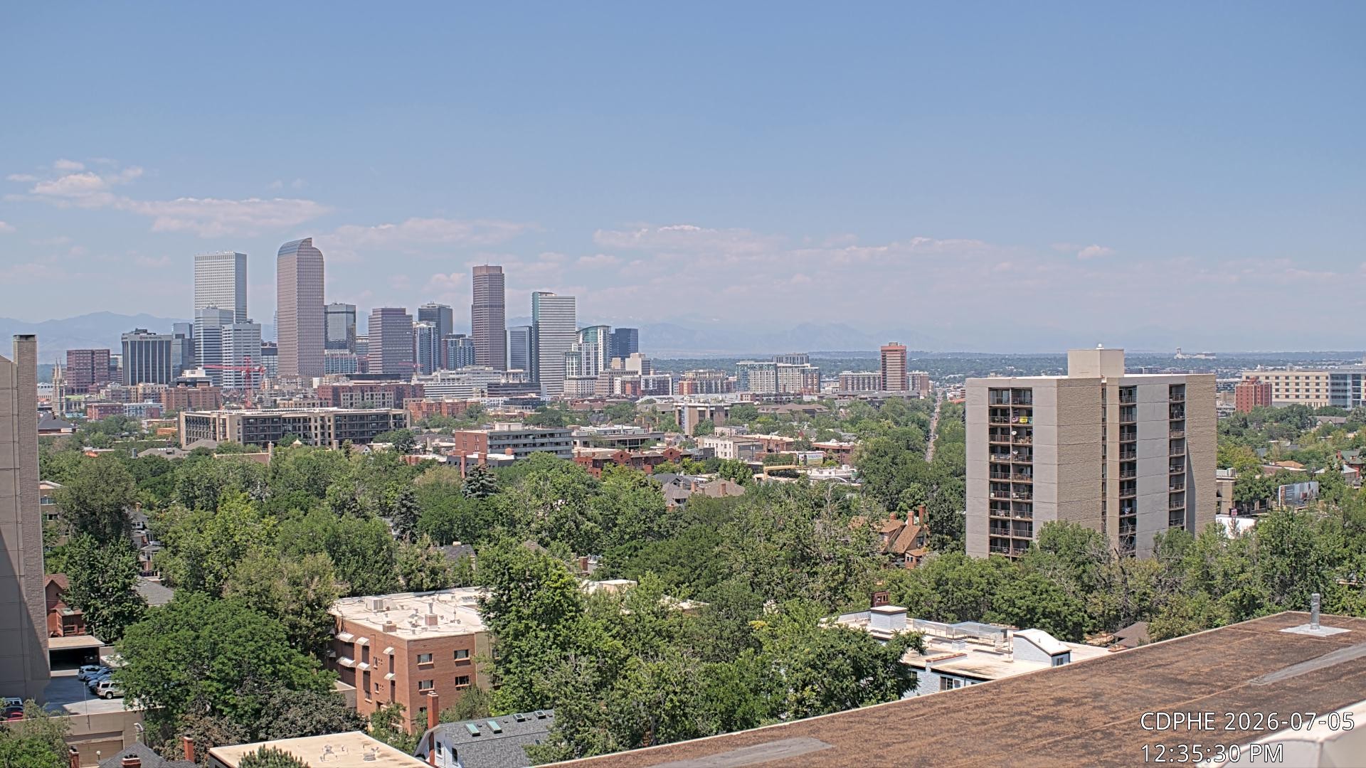 Archived image Webcam View of Downtown Denver Colorado
