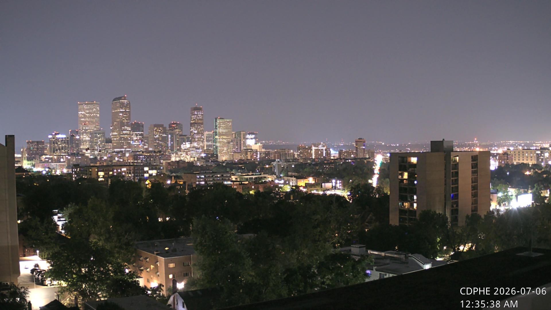 Archived image Webcam View of Downtown Denver Colorado