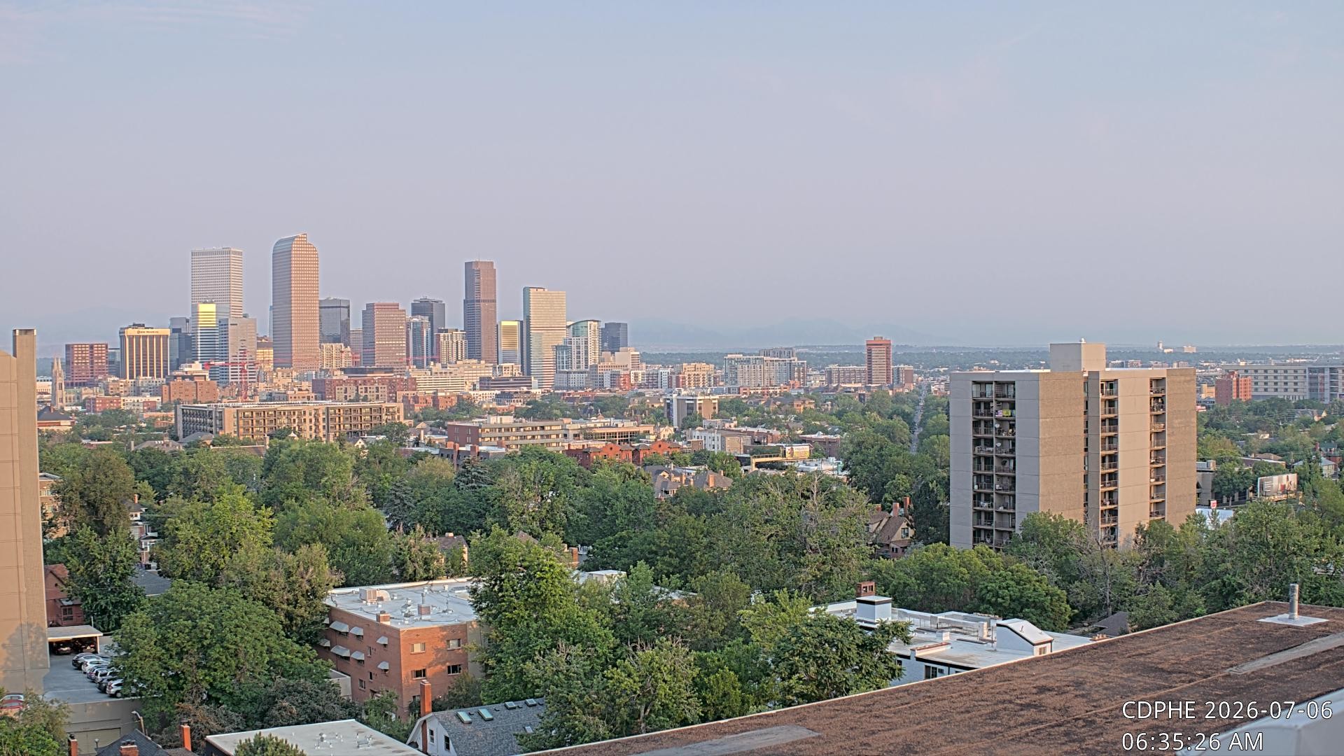 Archived image Webcam View of Downtown Denver Colorado