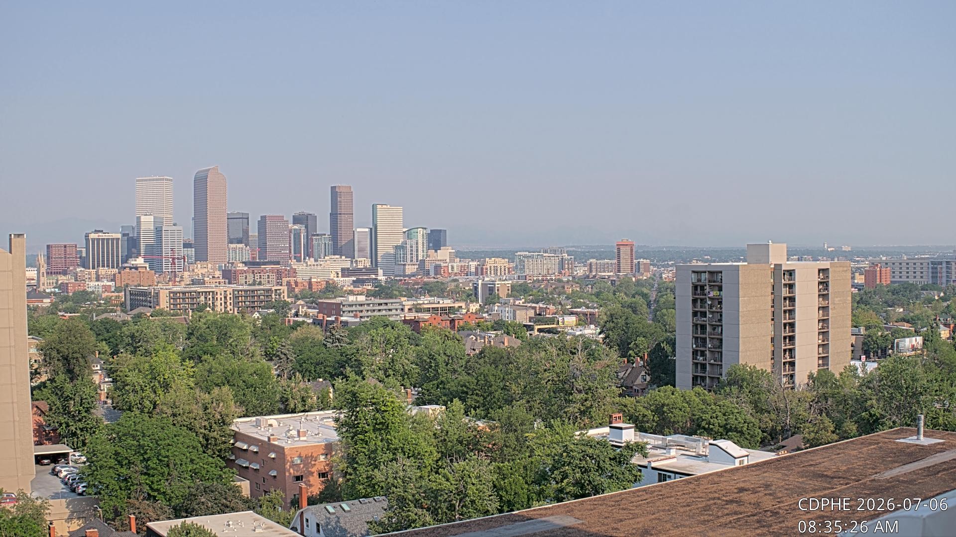 Archived image Webcam View of Downtown Denver Colorado