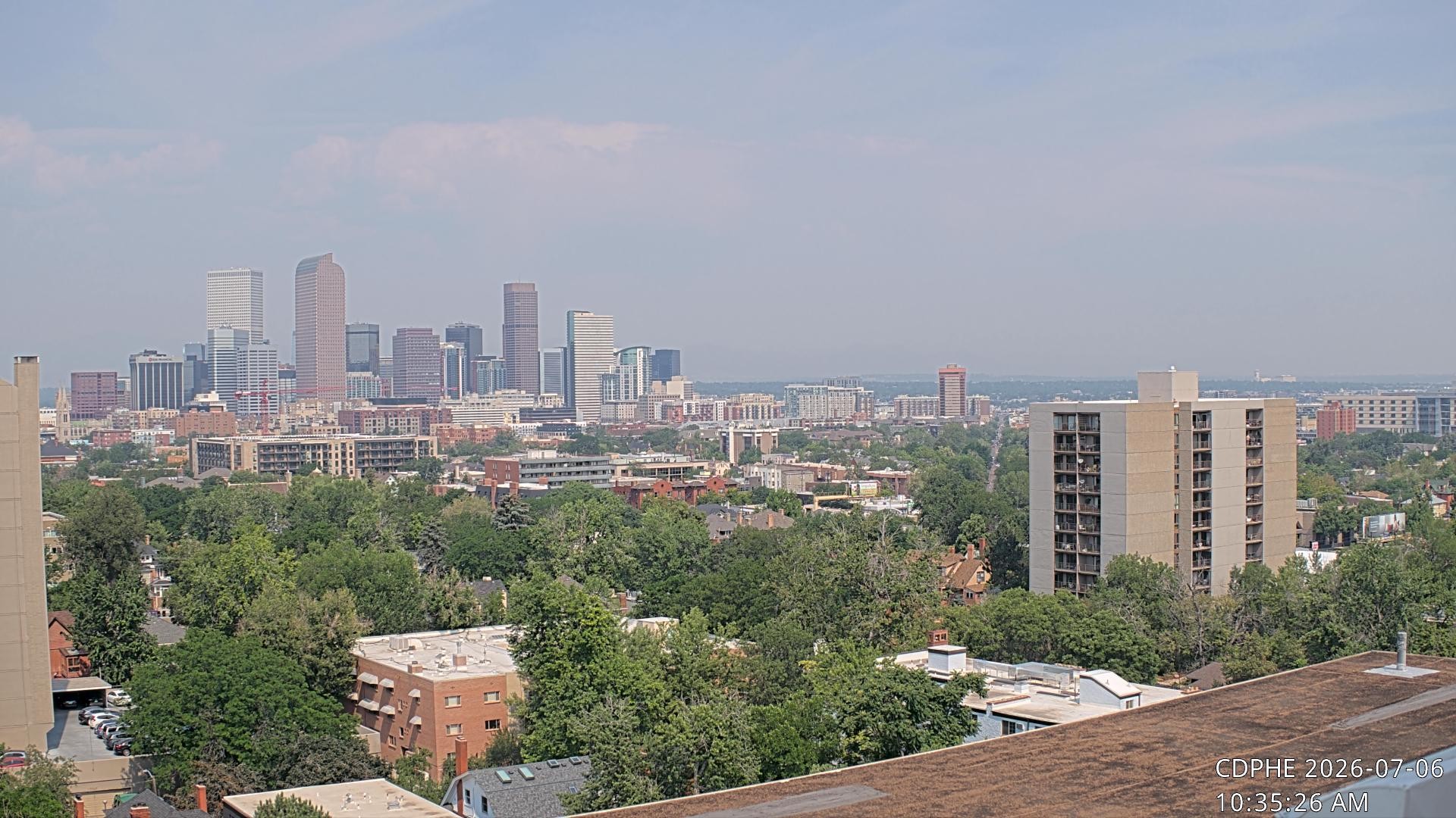 Archived image Webcam View of Downtown Denver Colorado