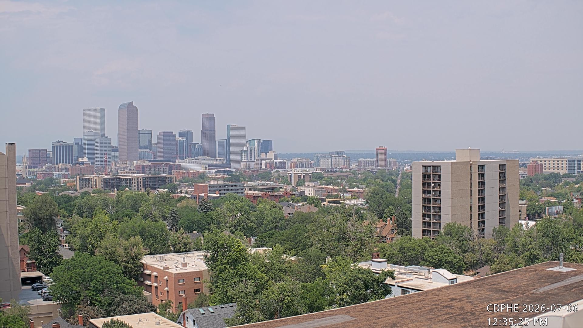 Archived image Webcam View of Downtown Denver Colorado