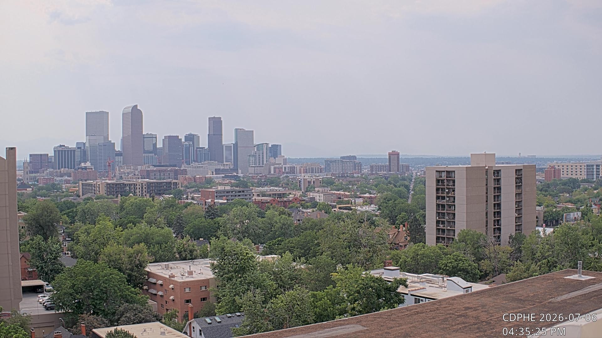 Archived image Webcam View of Downtown Denver Colorado