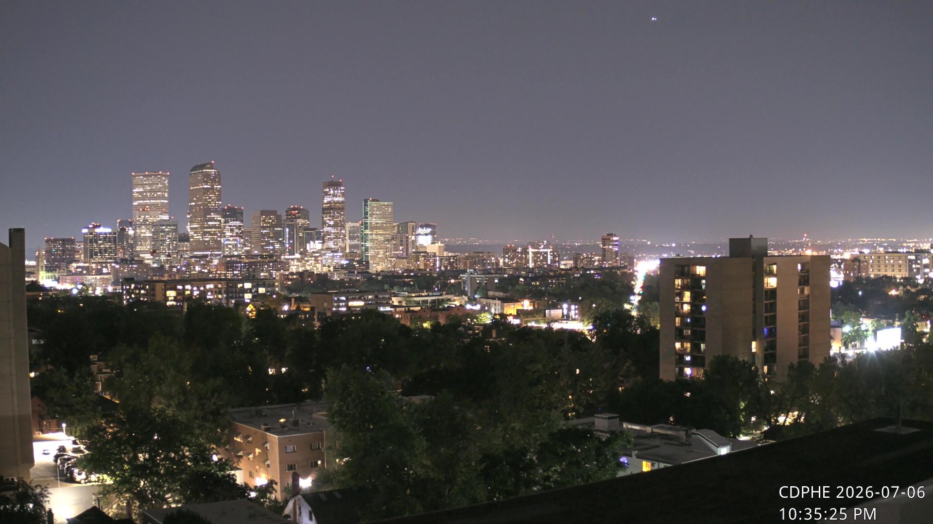 Archived image Webcam View of Downtown Denver Colorado