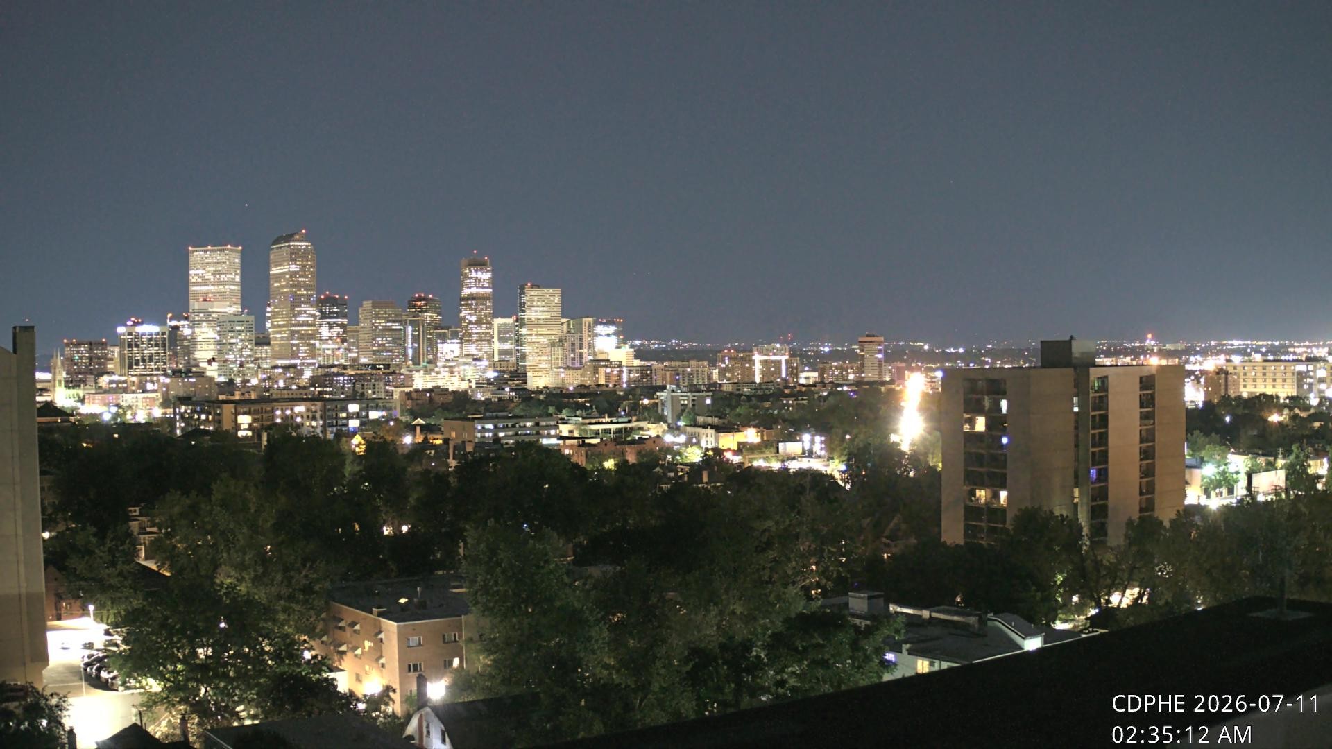 Archived image Webcam View of Downtown Denver Colorado
