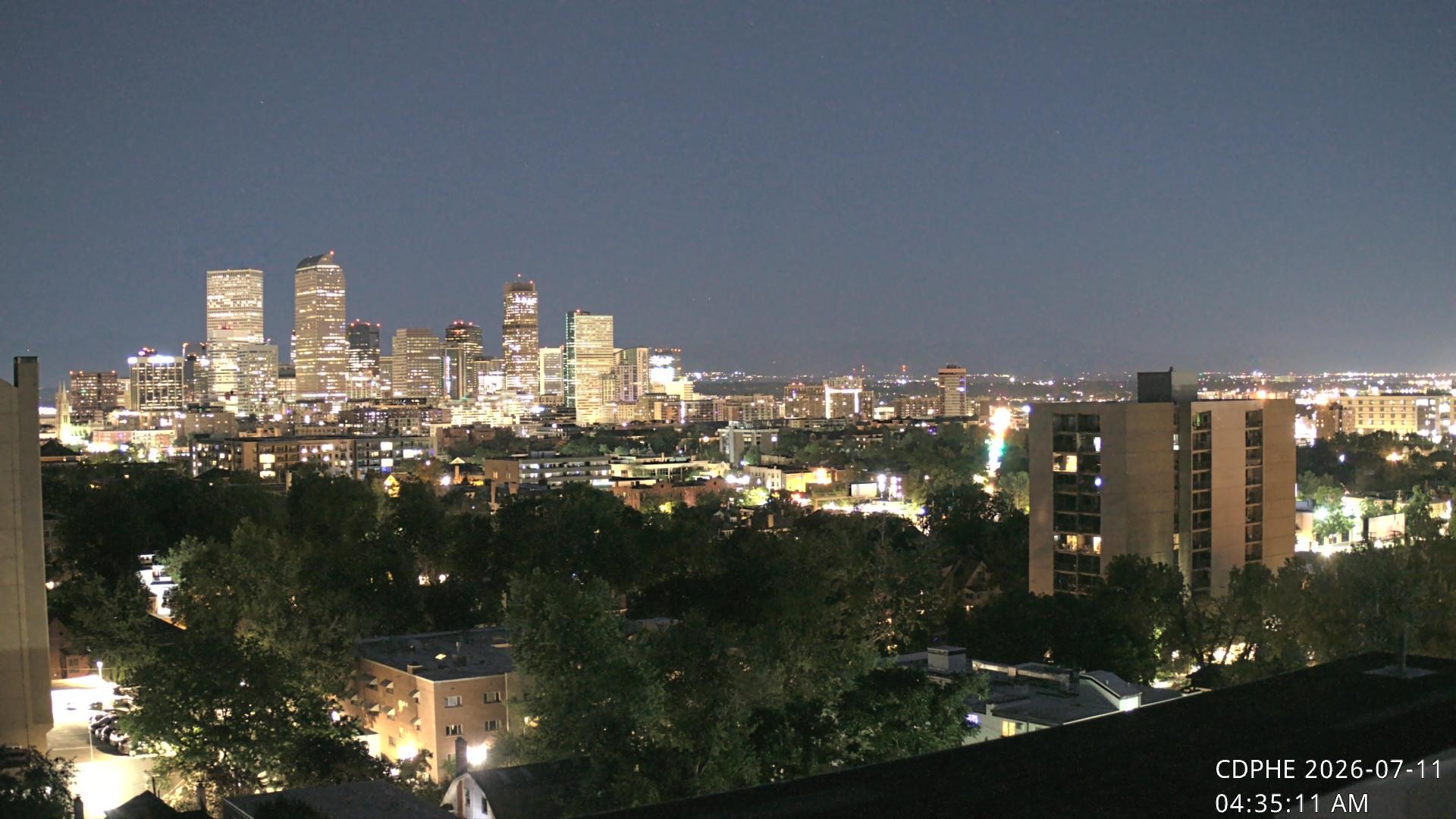 Archived image Webcam View of Downtown Denver Colorado