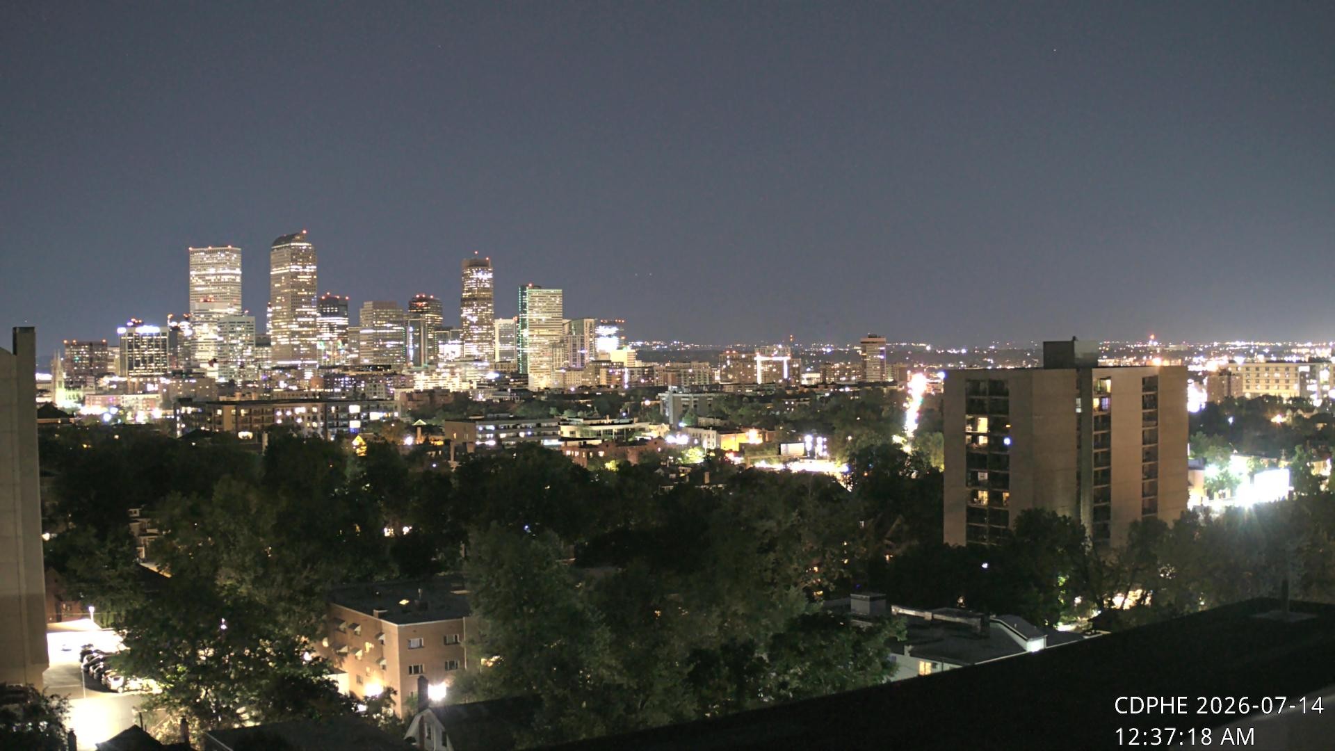 Archived image Webcam View of Downtown Denver Colorado