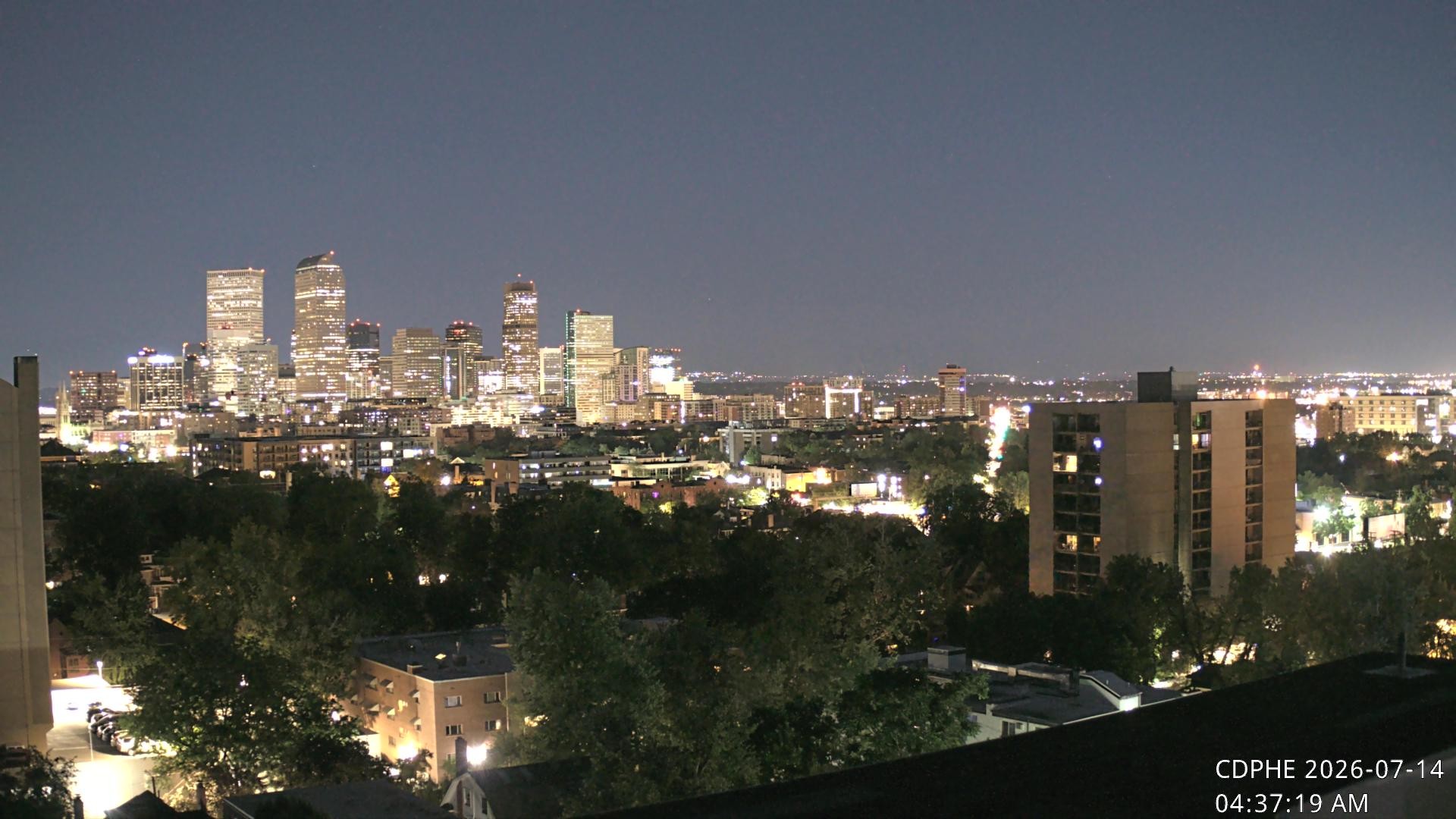 Archived image Webcam View of Downtown Denver Colorado