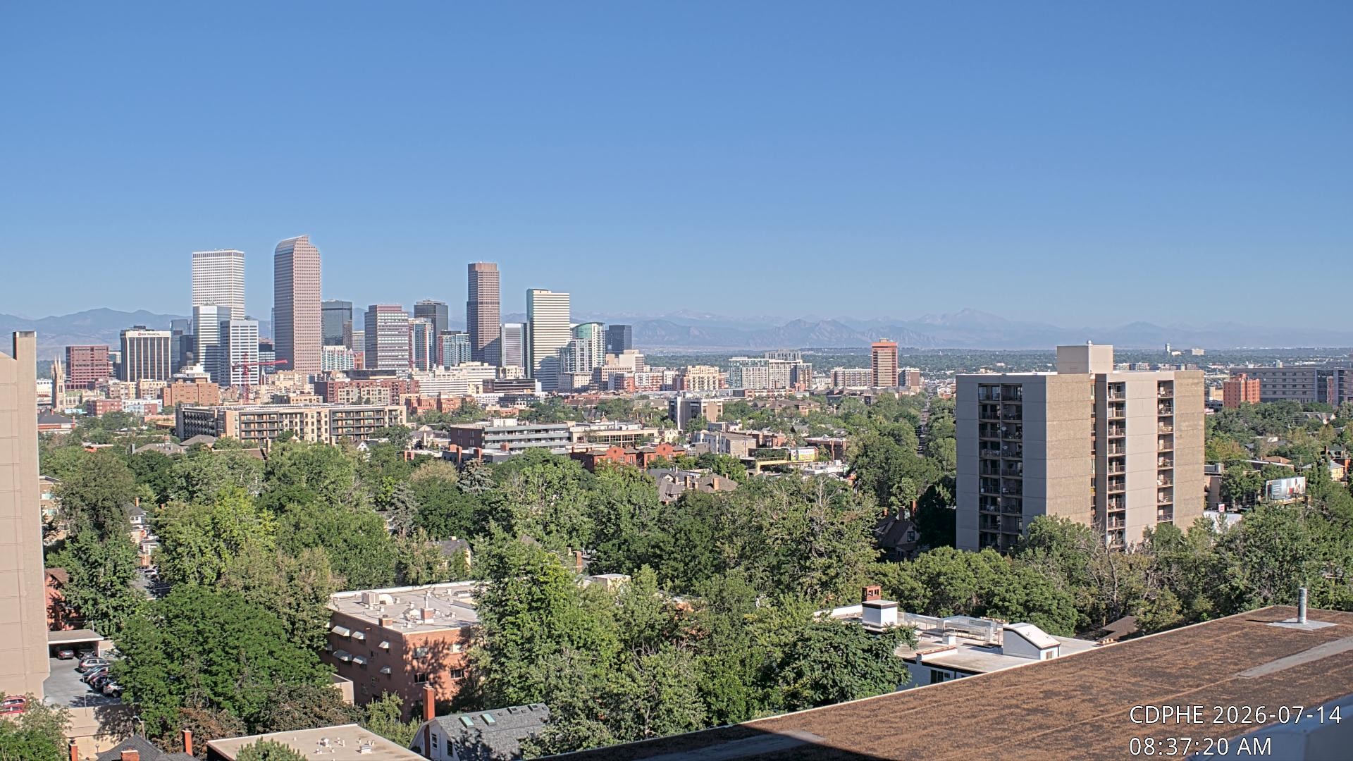 Archived image Webcam View of Downtown Denver Colorado