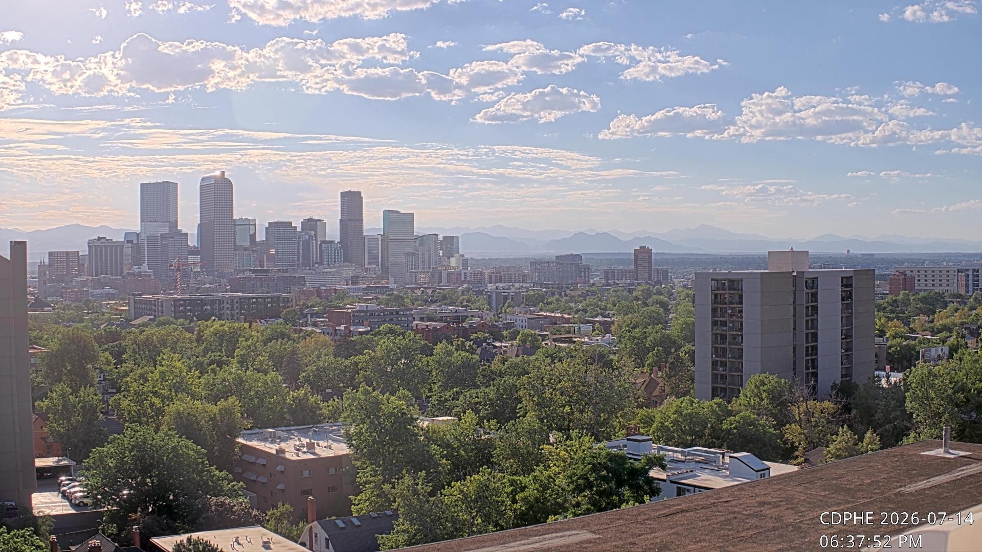 Archived image Webcam View of Downtown Denver Colorado