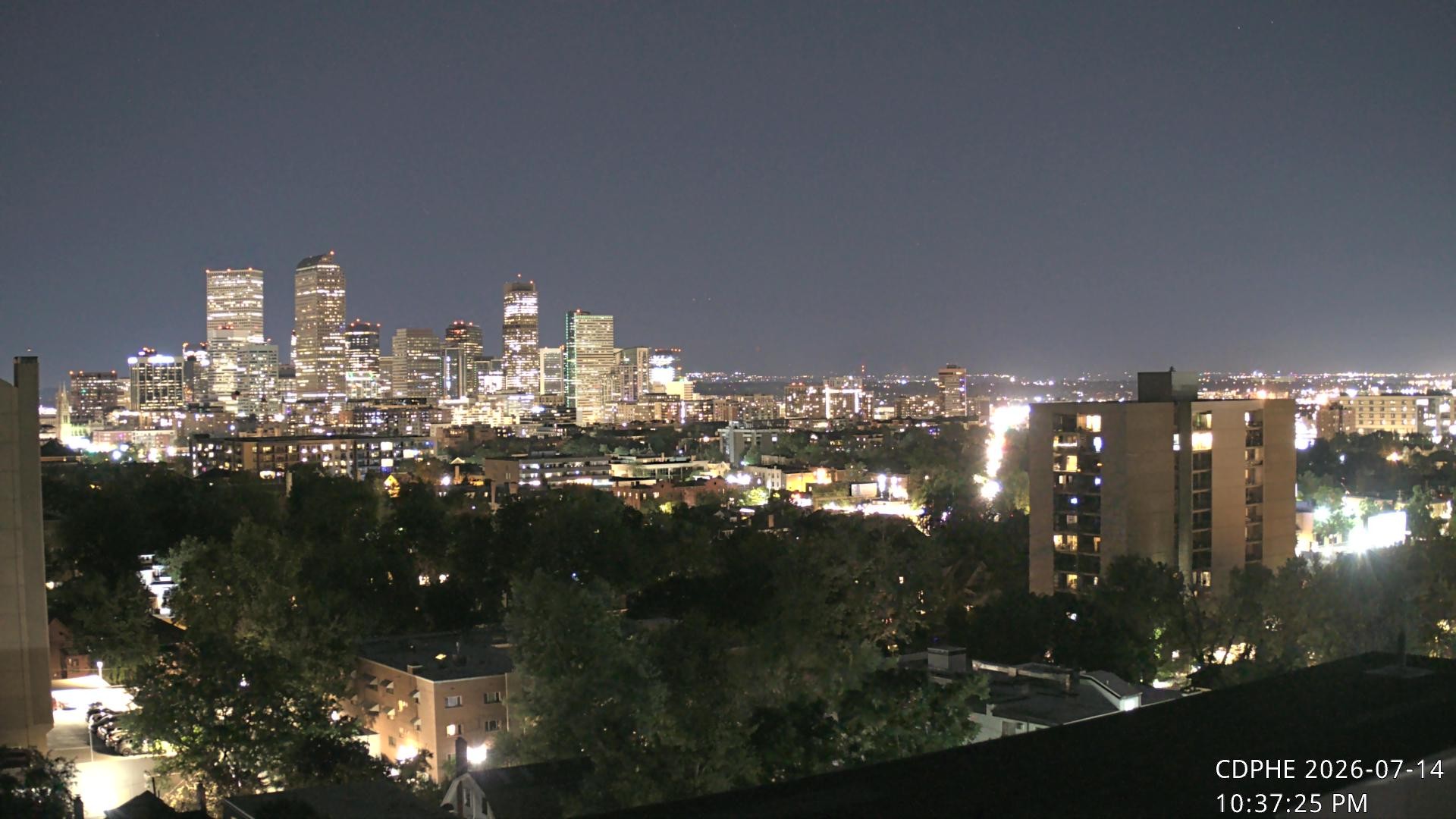Archived image Webcam View of Downtown Denver Colorado