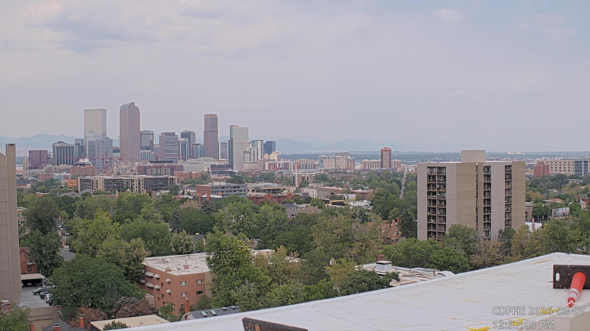 Archived image Webcam View of Downtown Denver Colorado