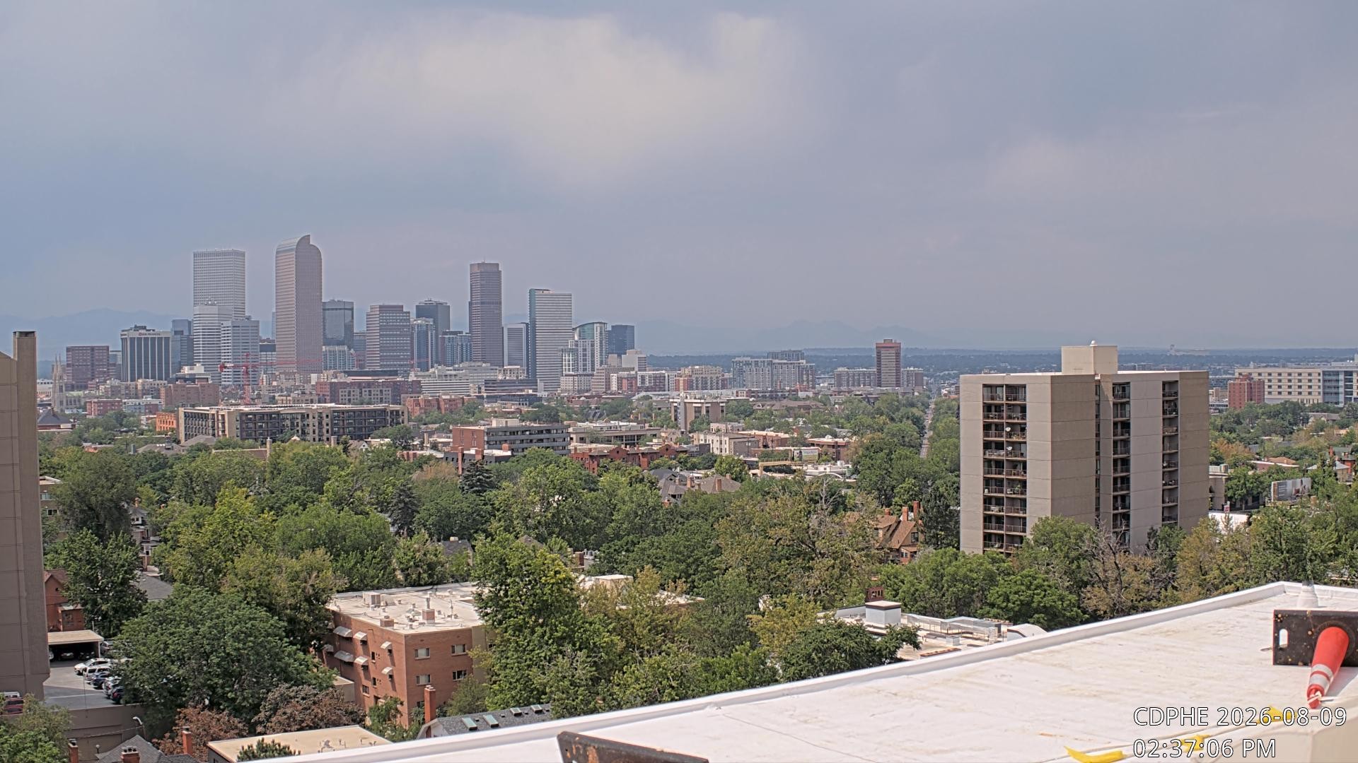 Archived image Webcam View of Downtown Denver Colorado