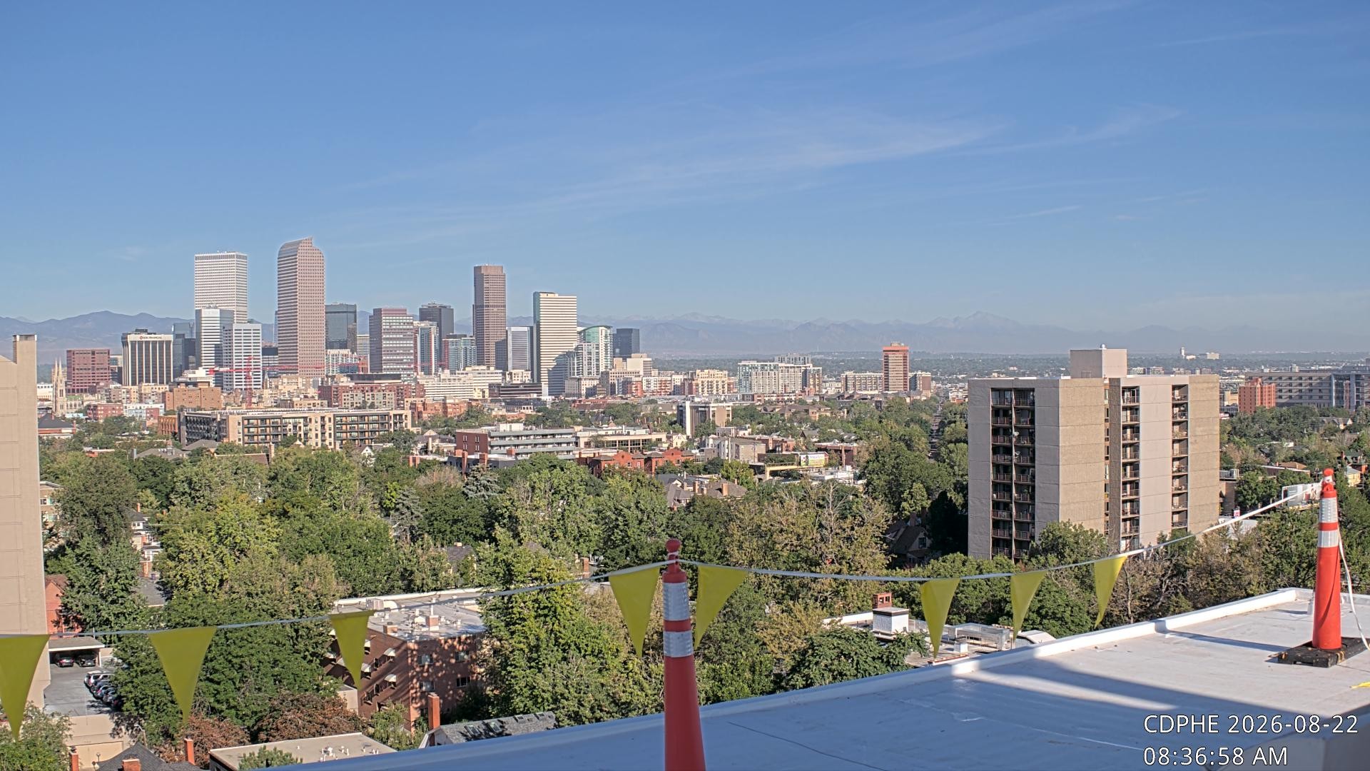 Archived image Webcam View of Downtown Denver Colorado