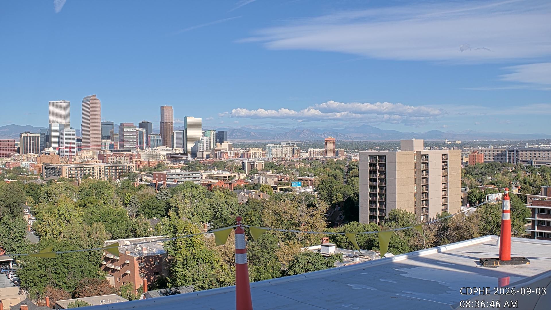 Archived image Webcam View of Downtown Denver Colorado