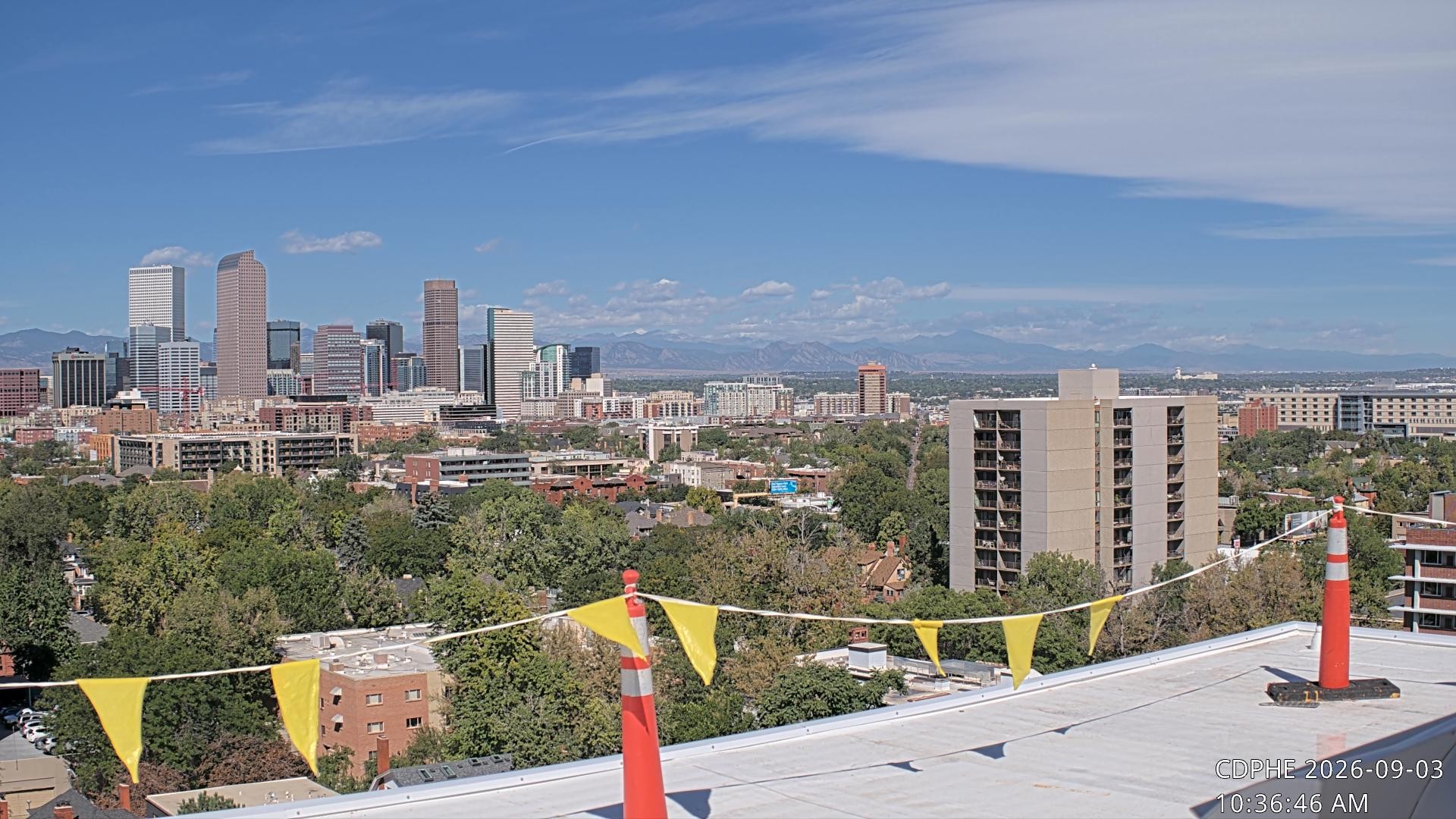 Archived image Webcam View of Downtown Denver Colorado
