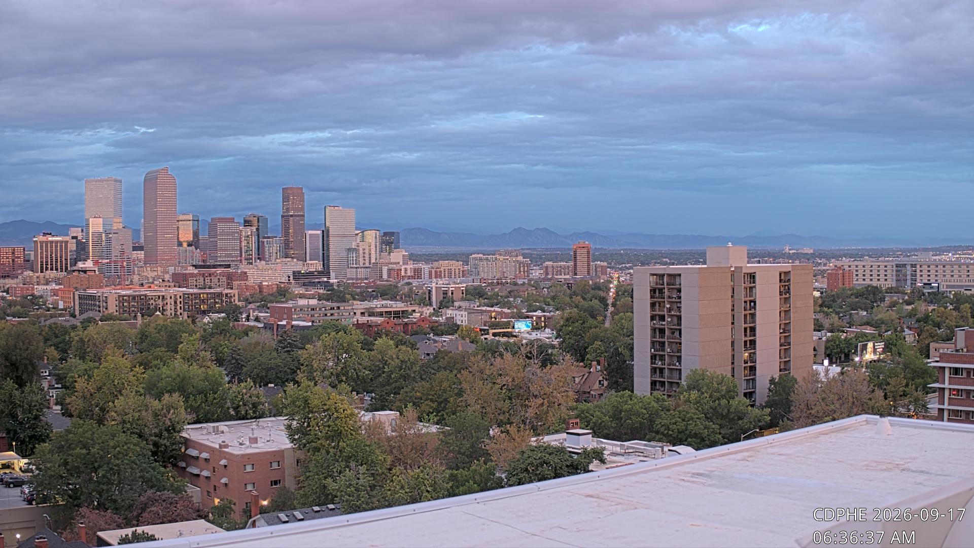 Archived image Webcam View of Downtown Denver Colorado