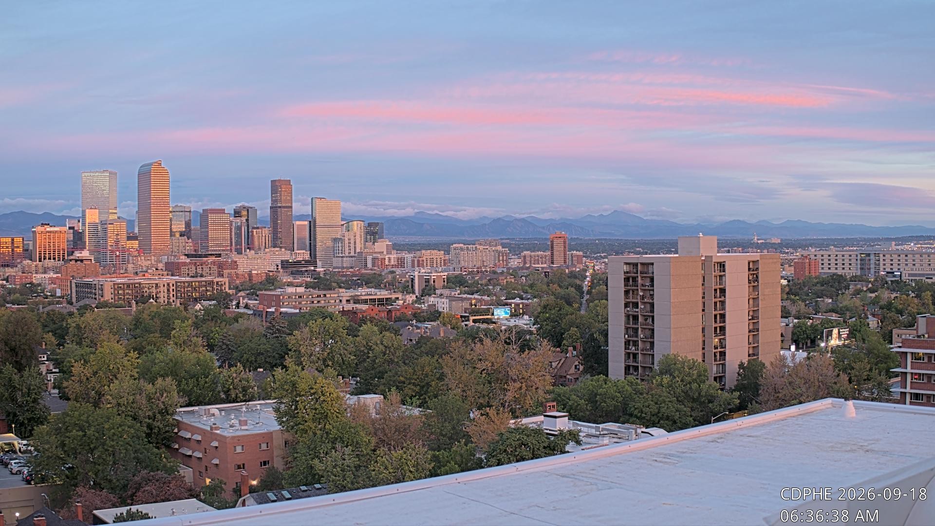 Archived image Webcam View of Downtown Denver Colorado