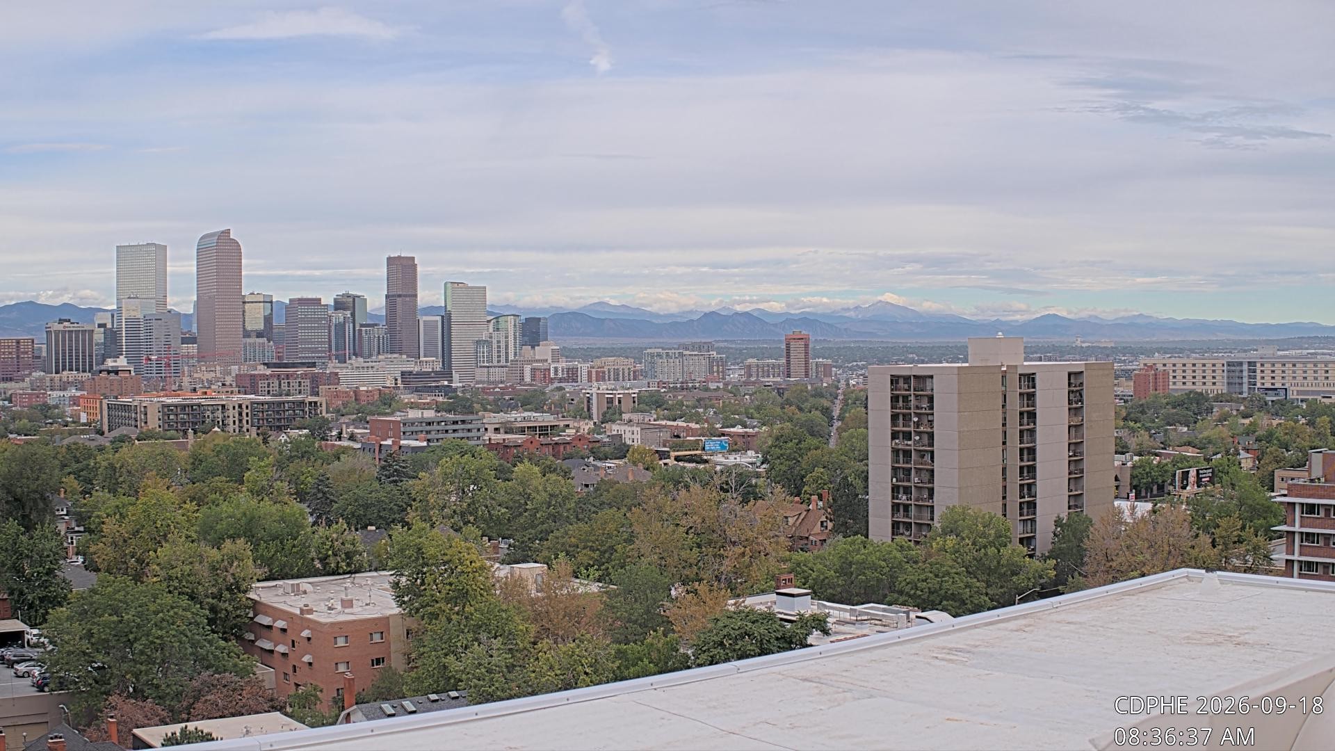 Archived image Webcam View of Downtown Denver Colorado