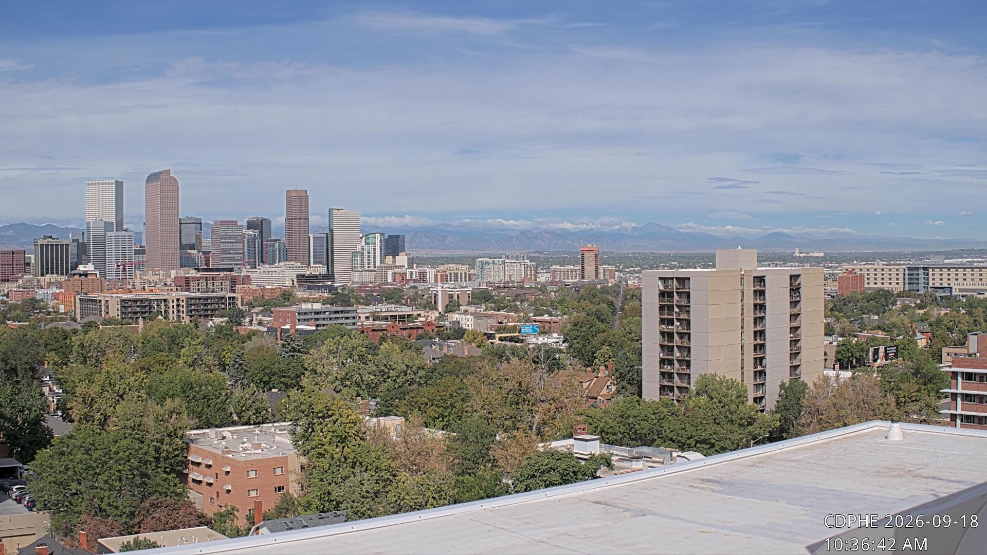 Archived image Webcam View of Downtown Denver Colorado