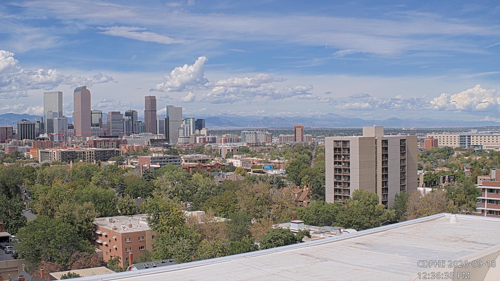 Archived image Webcam View of Downtown Denver Colorado