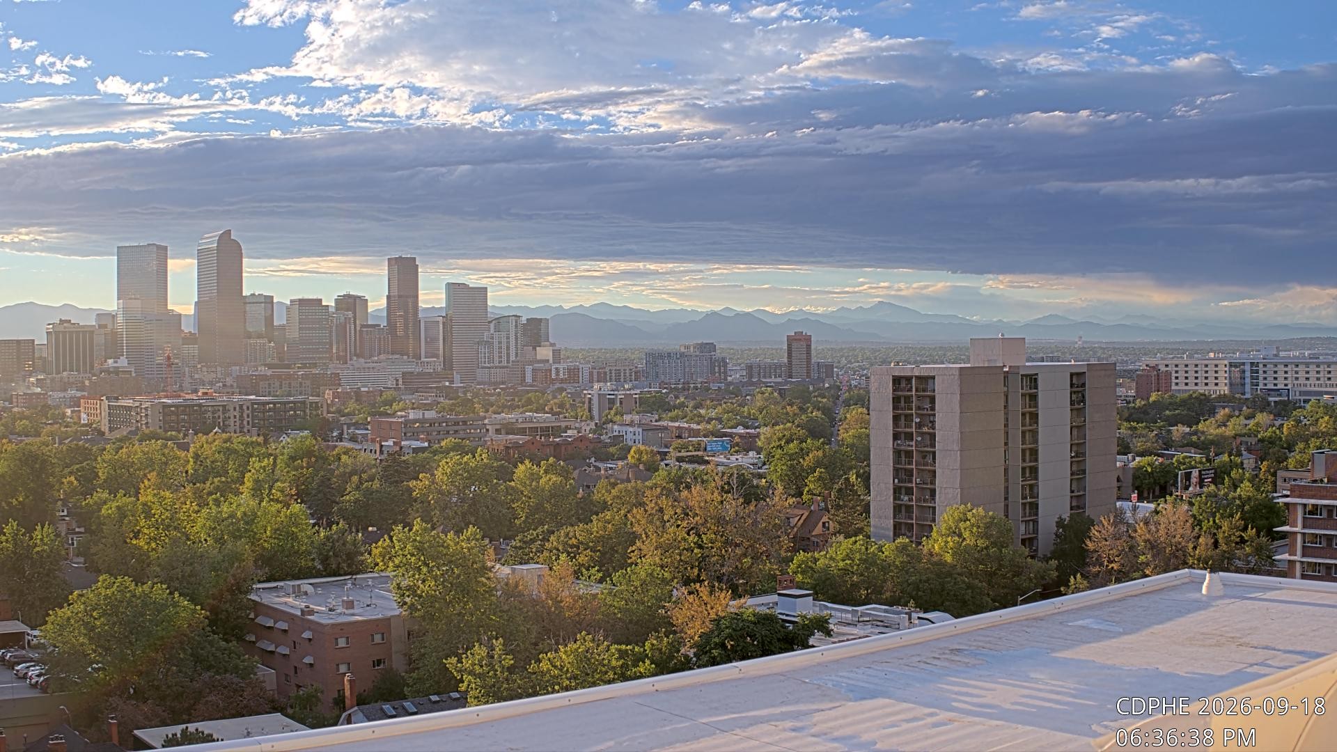 Archived image Webcam View of Downtown Denver Colorado
