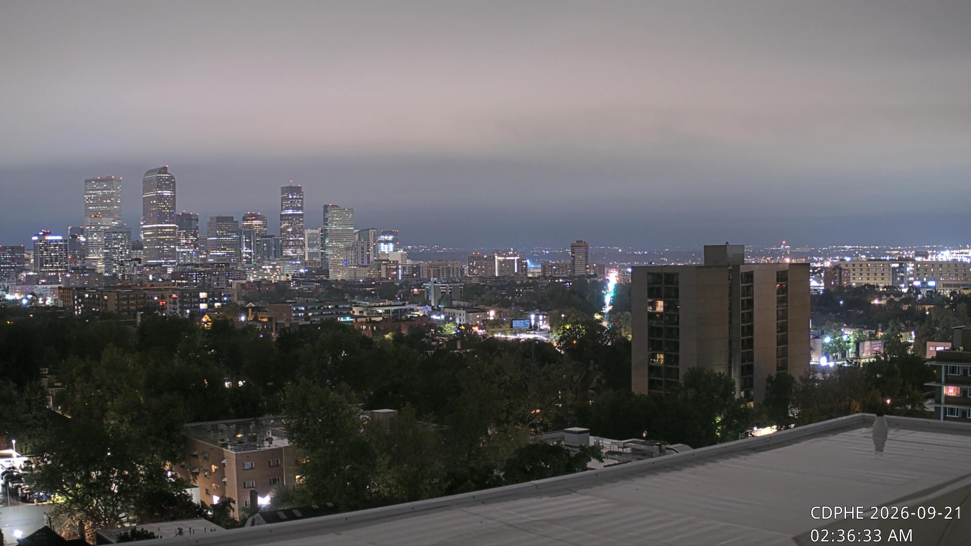 Archived image Webcam View of Downtown Denver Colorado