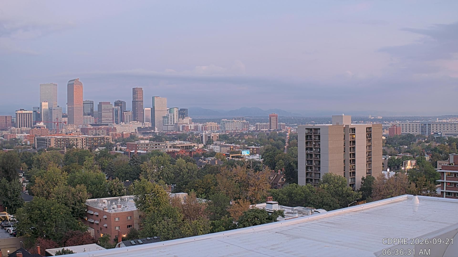 Archived image Webcam View of Downtown Denver Colorado
