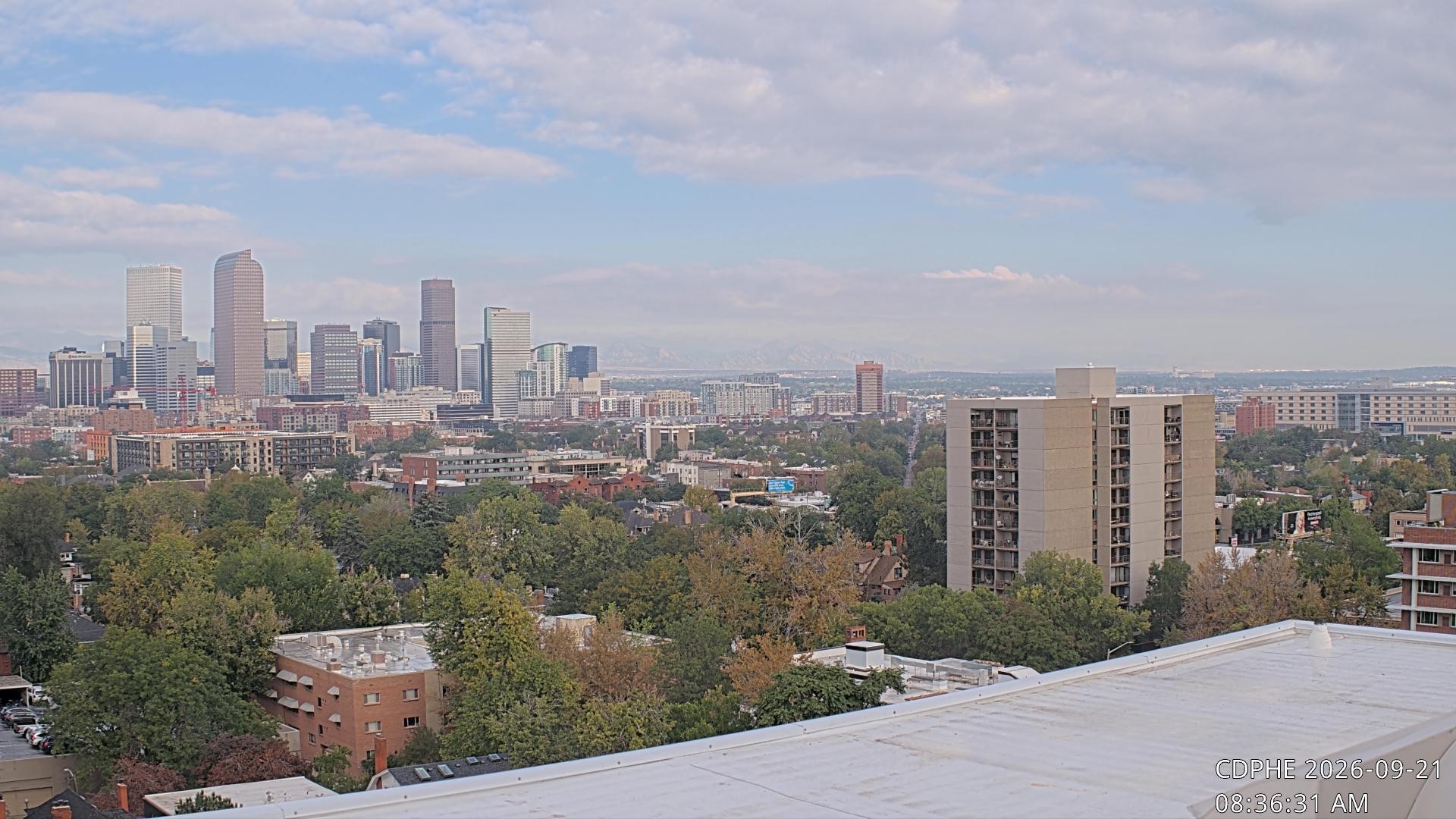 Archived image Webcam View of Downtown Denver Colorado