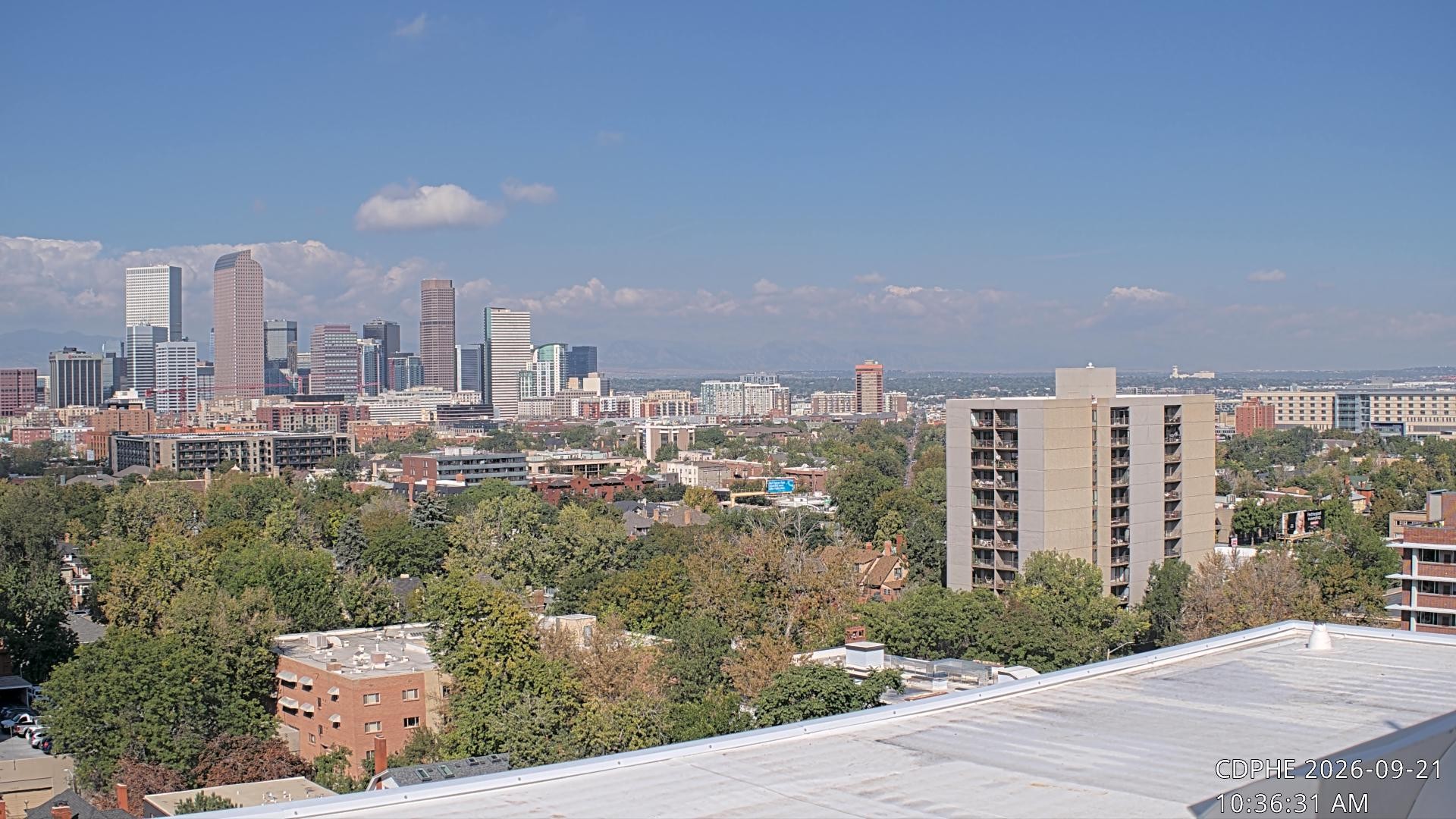 Archived image Webcam View of Downtown Denver Colorado