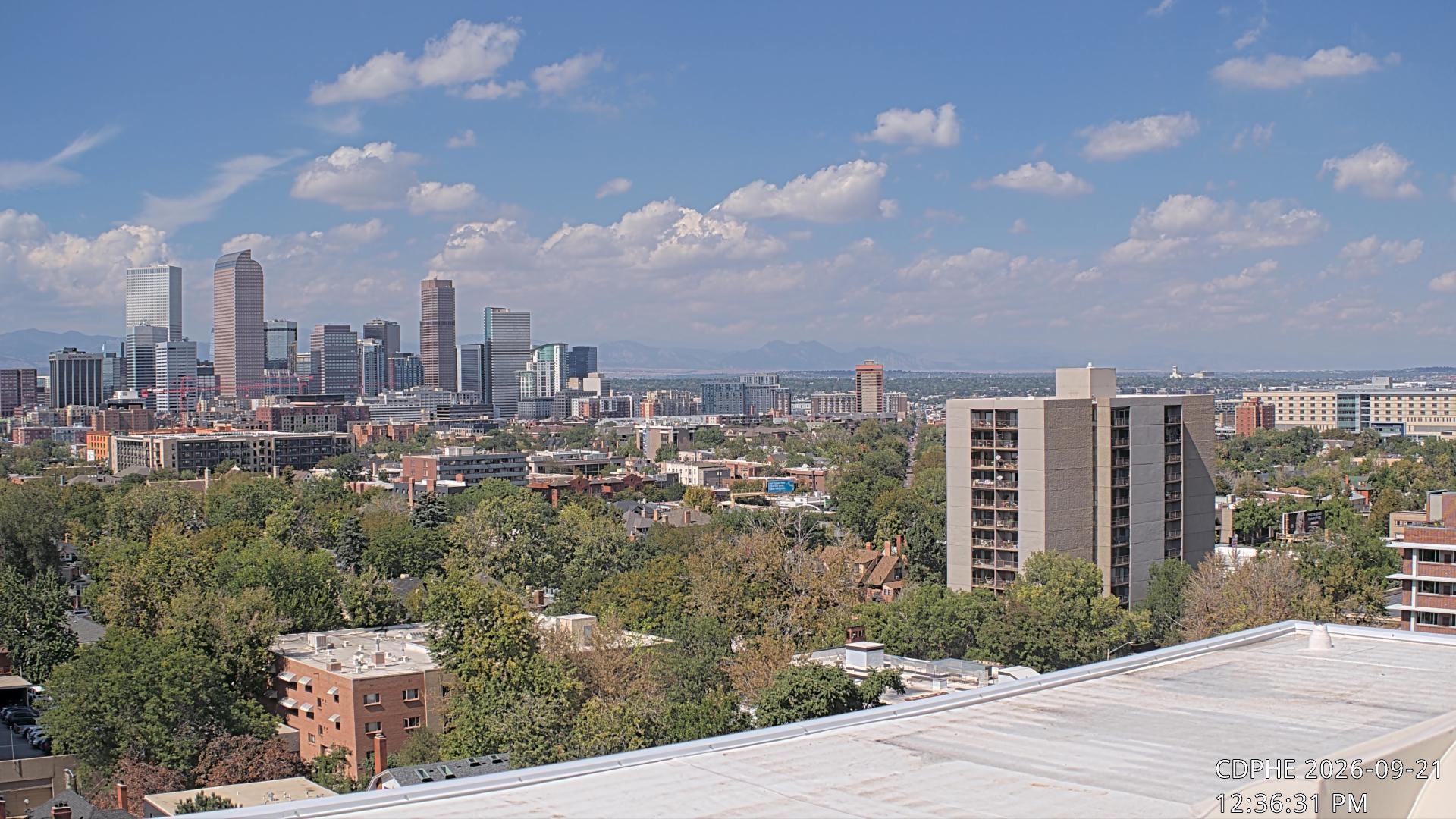 Archived image Webcam View of Downtown Denver Colorado