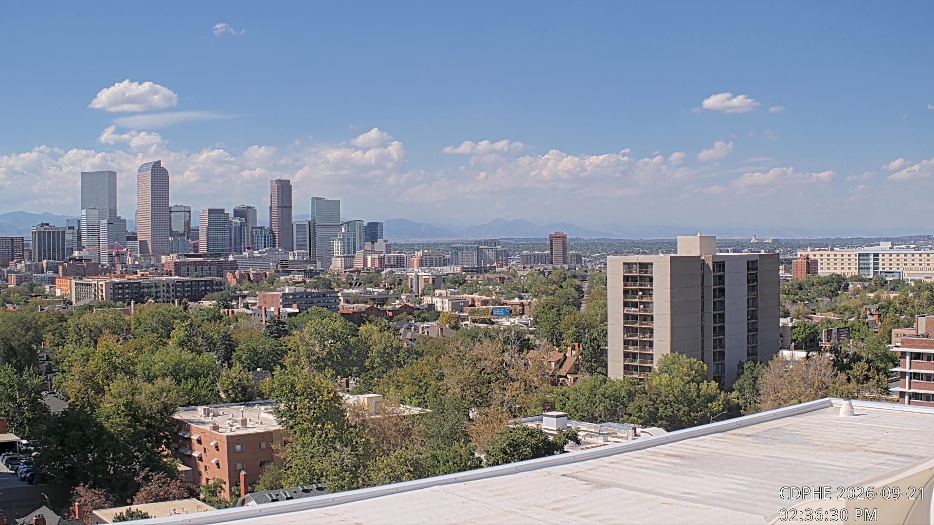 Archived image Webcam View of Downtown Denver Colorado