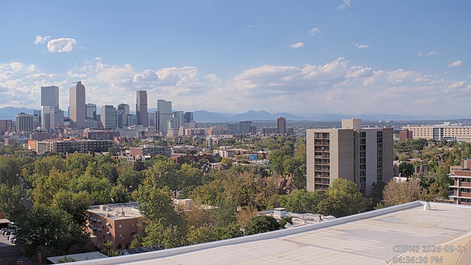 Archived image Webcam View of Downtown Denver Colorado