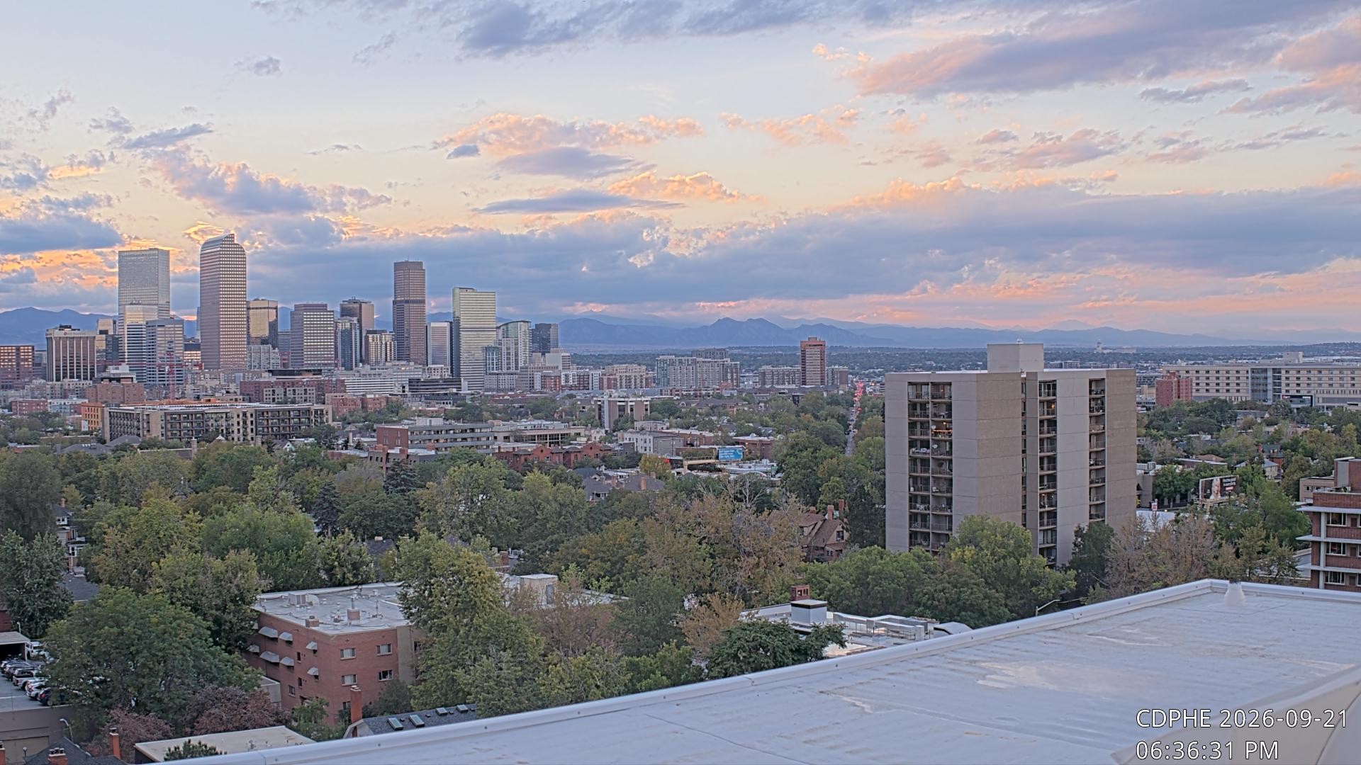 Archived image Webcam View of Downtown Denver Colorado