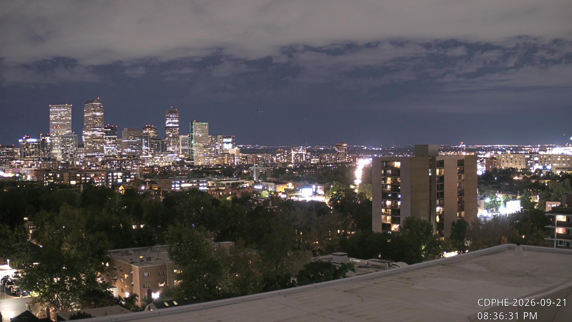 Archived image Webcam View of Downtown Denver Colorado
