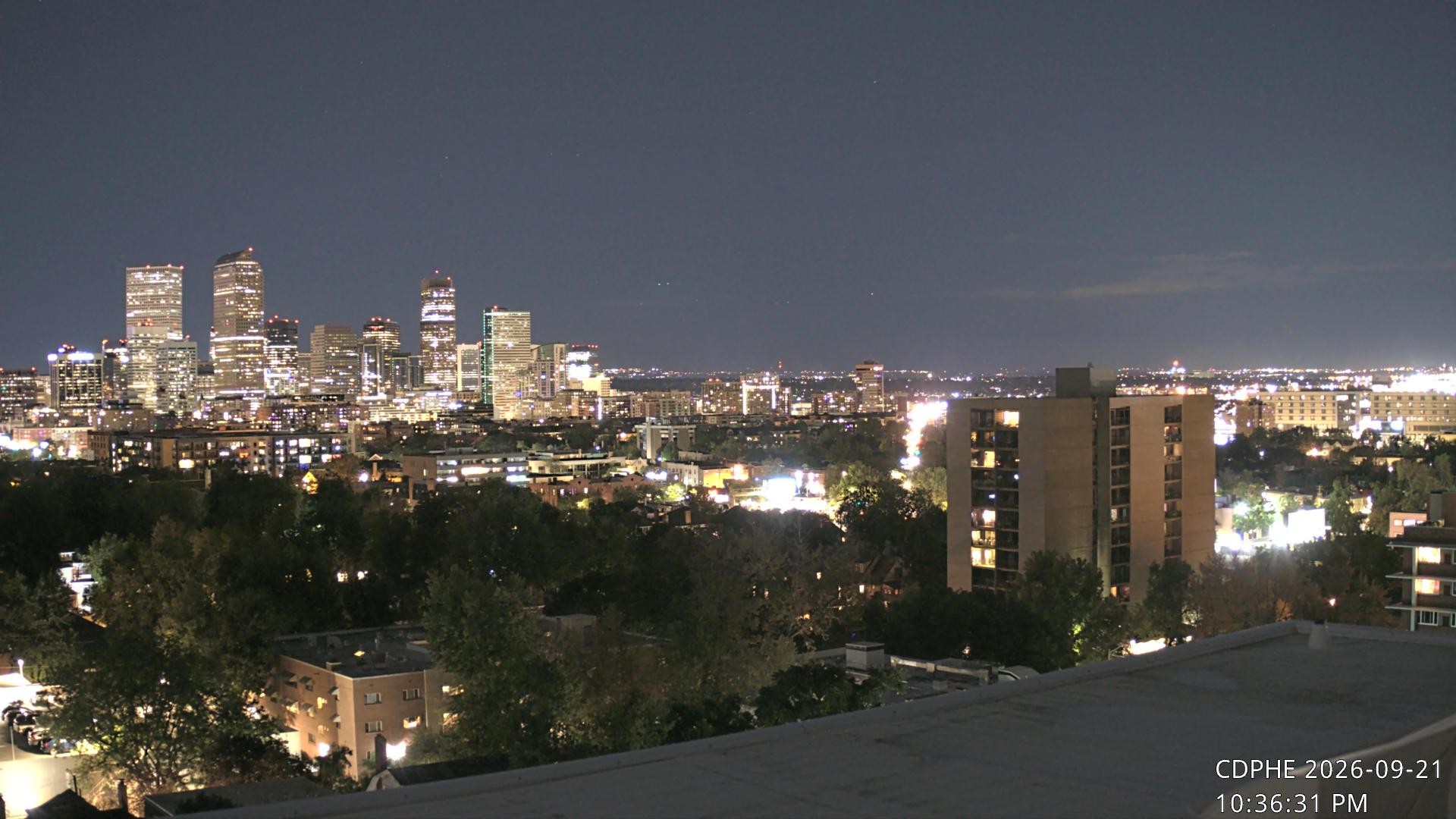 Archived image Webcam View of Downtown Denver Colorado