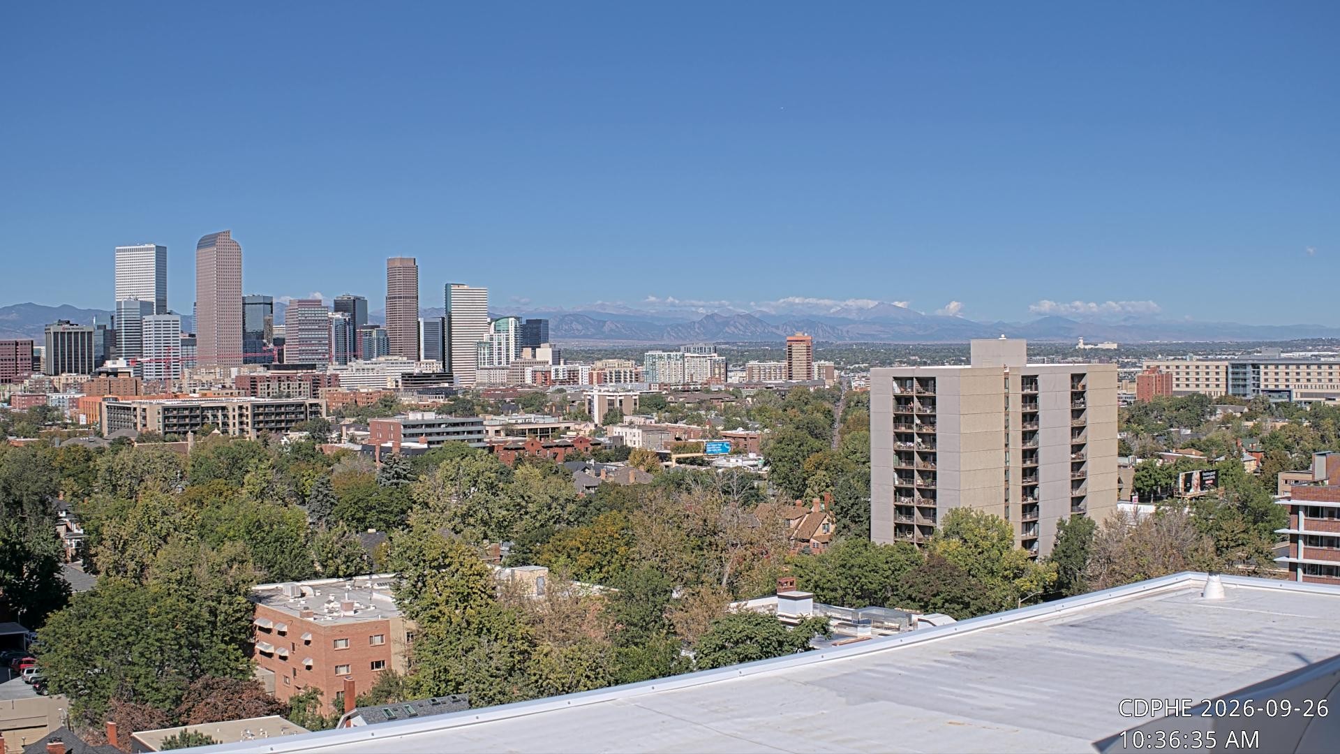 Archiv Foto Webcam Downtown Denver Colorado
