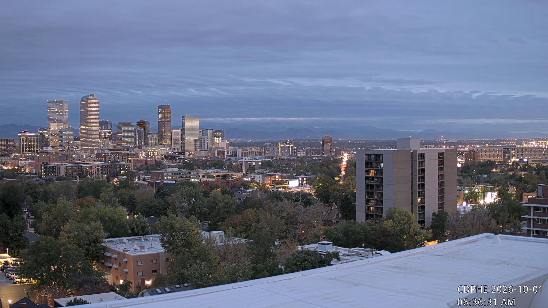 Archived image Webcam View of Downtown Denver Colorado