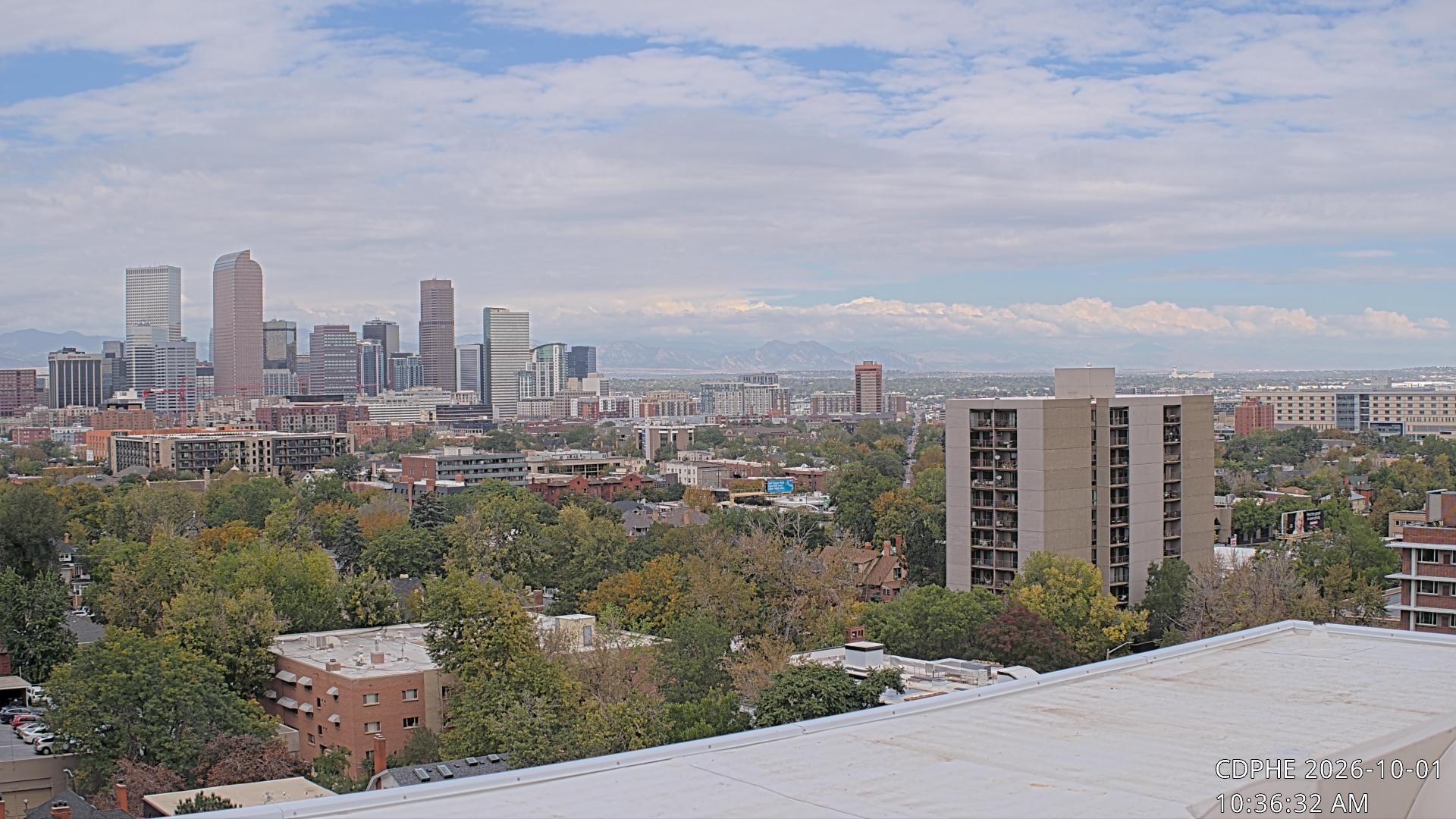 Archived image Webcam View of Downtown Denver Colorado