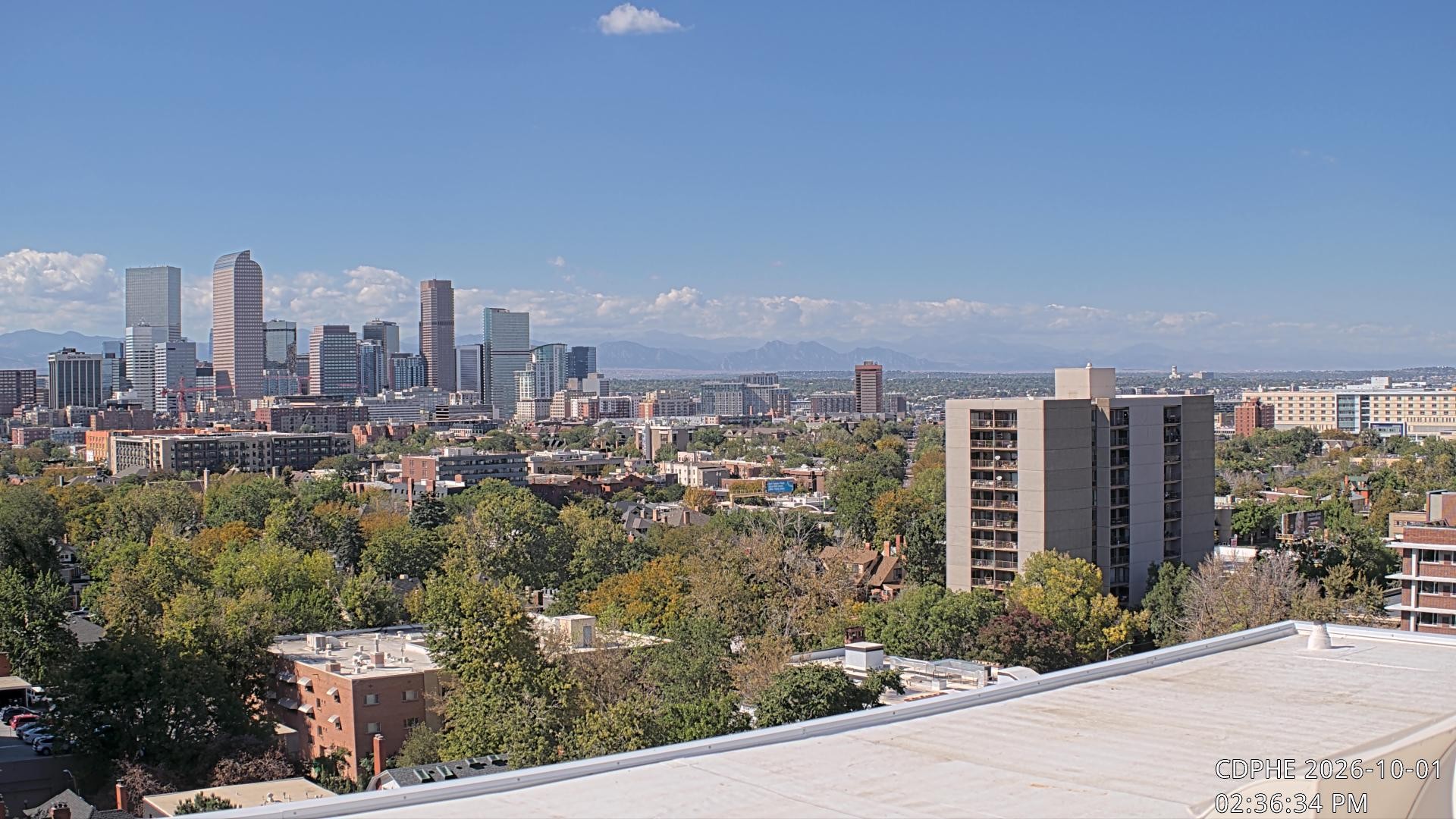 Archived image Webcam View of Downtown Denver Colorado