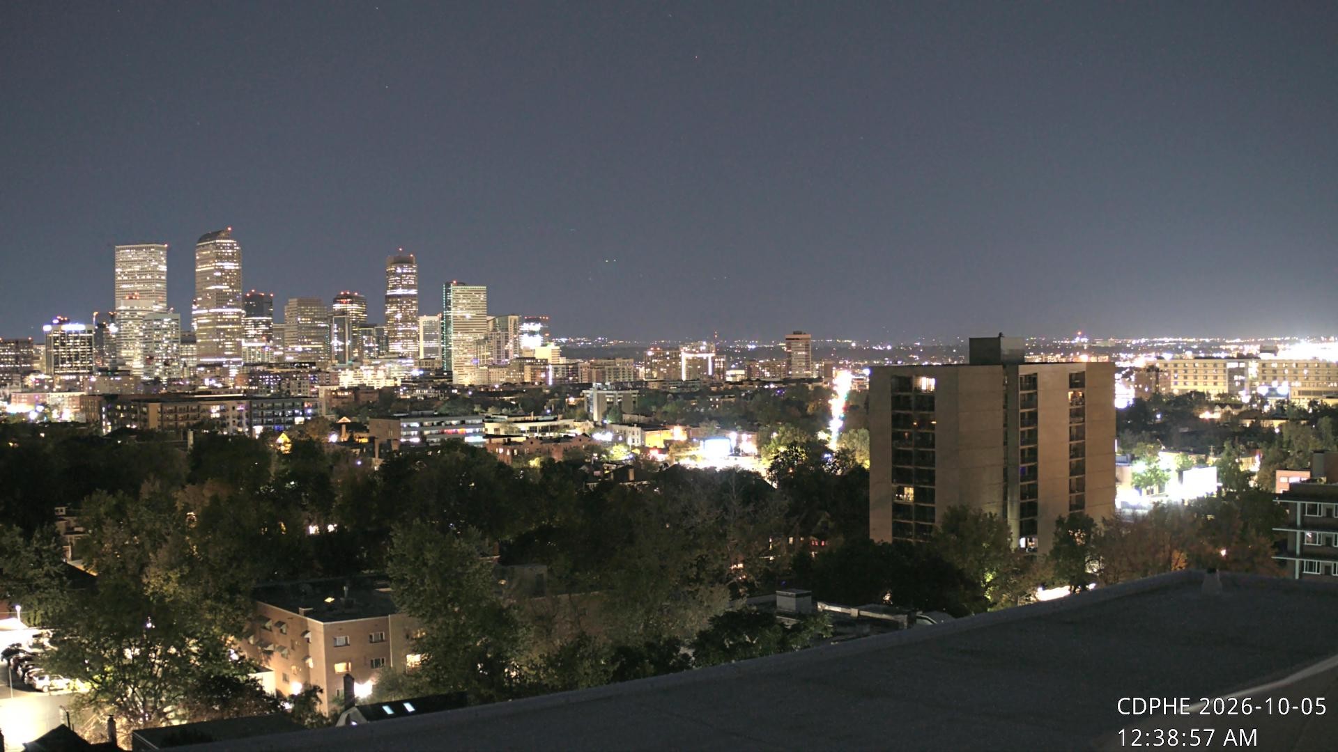 Archived image Webcam View of Downtown Denver Colorado