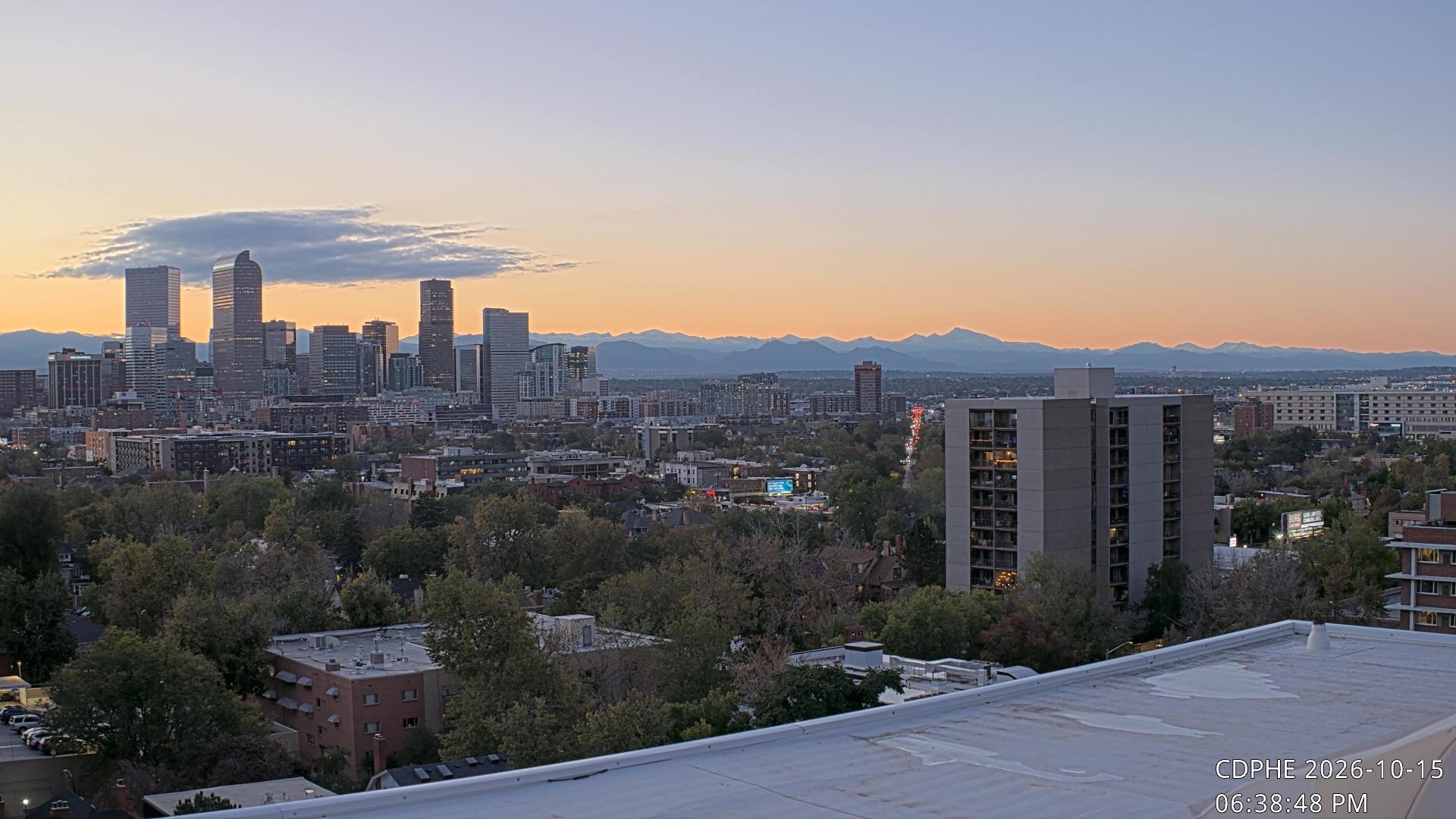 Archived image Webcam View of Downtown Denver Colorado